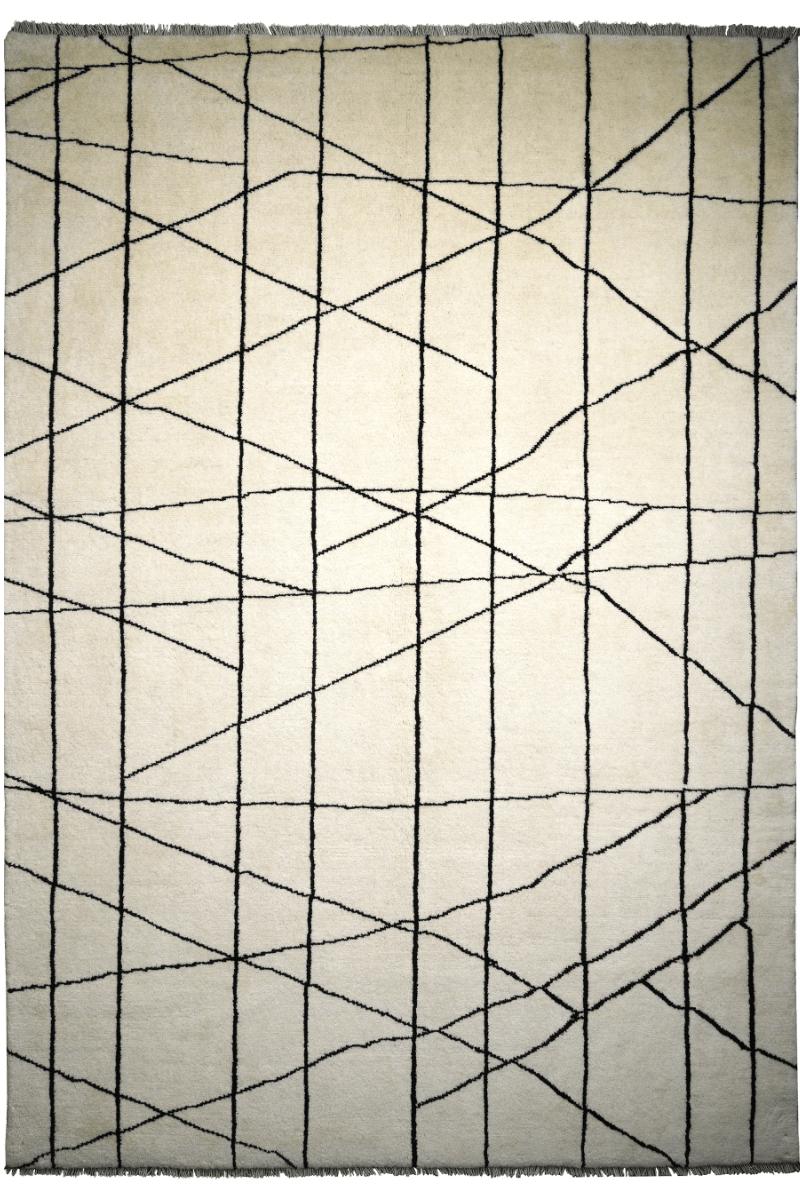 Gabbeh Basi — Hand-knotted, 206x290 cm, Beige, 100% Virgin Wool | Main view