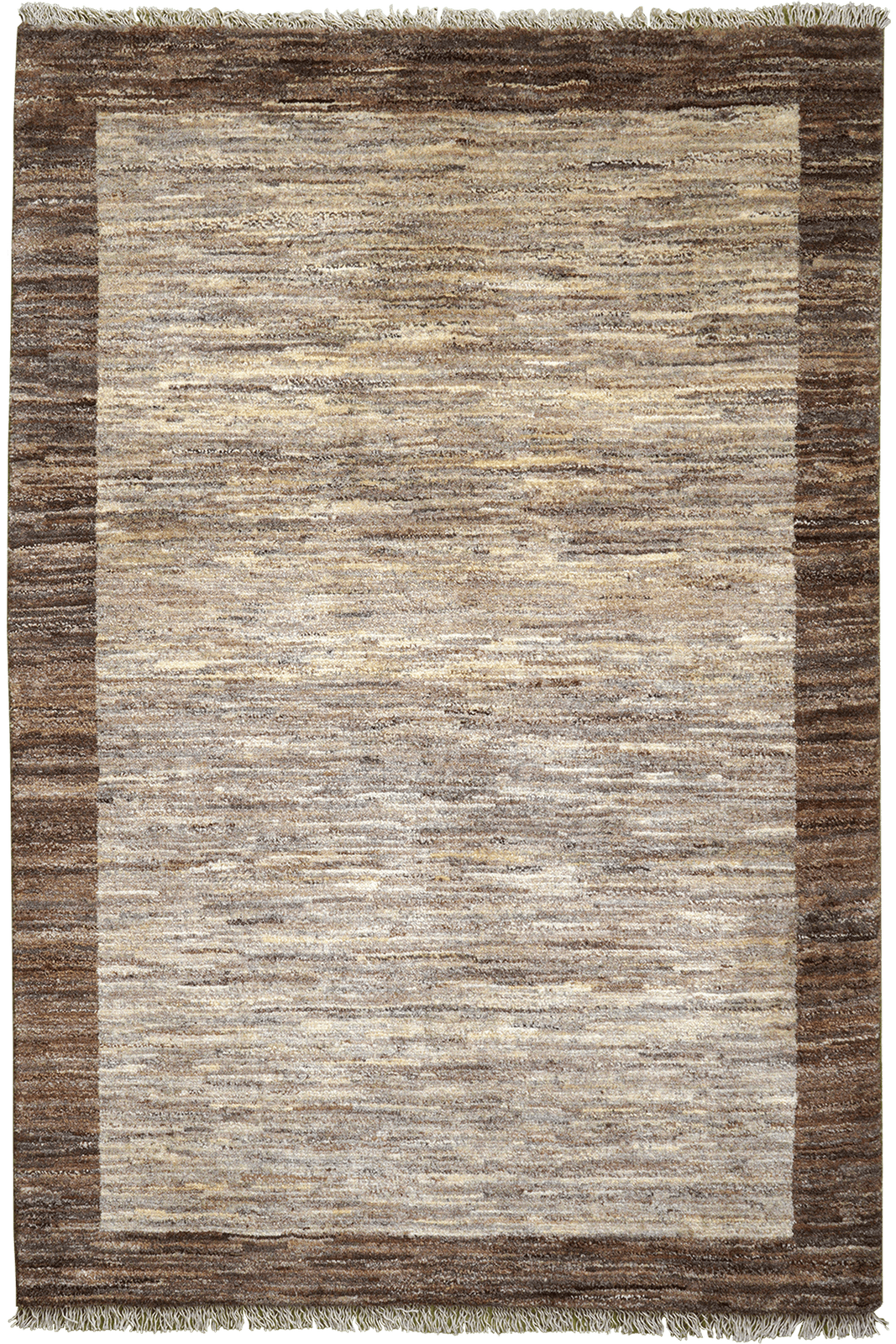 Gabbeh — Hand-knotted, 117x171 cm, Brown, 100% Virgin Wool | Main view