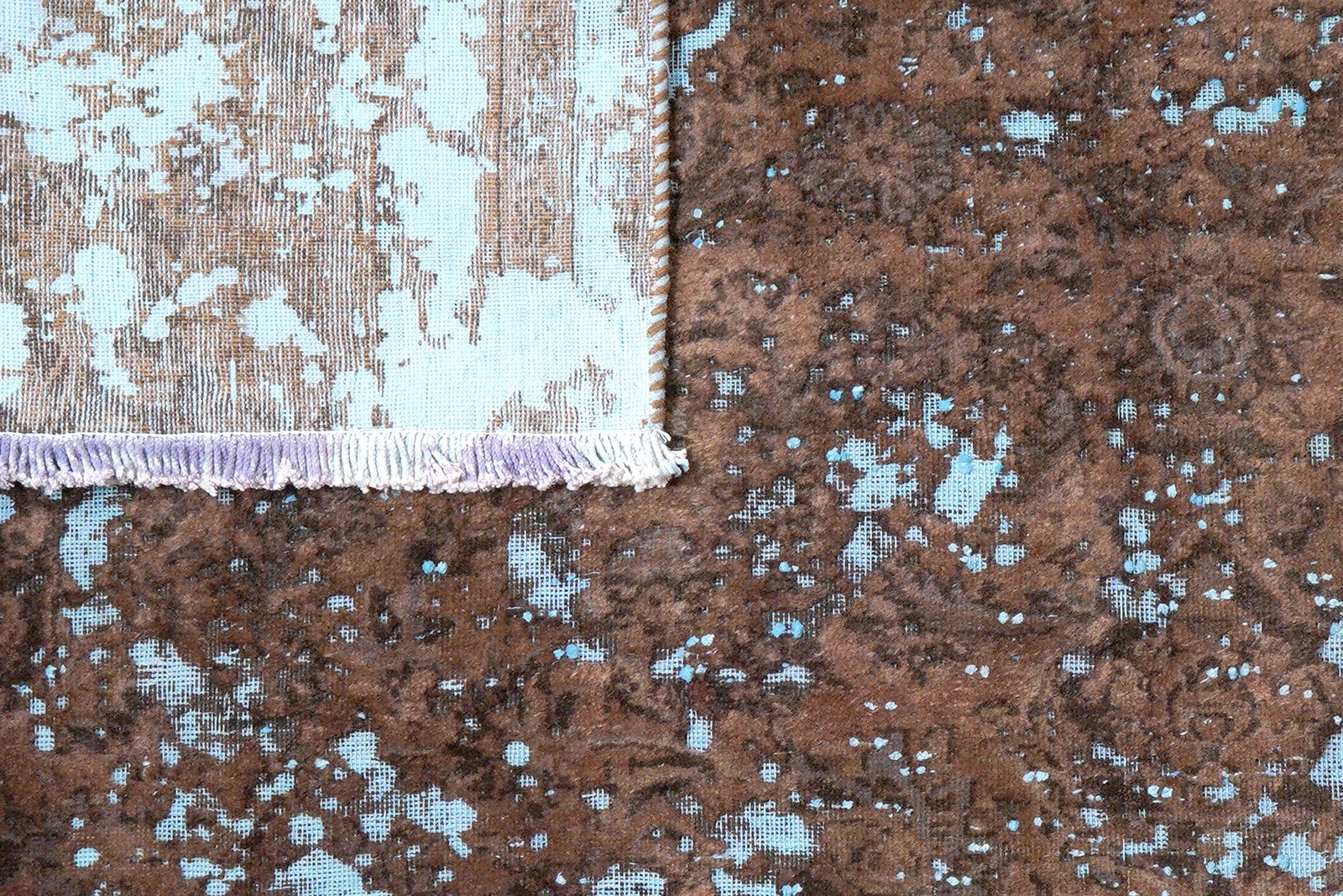 Vintage — Hand-knotted, 209x266 cm, Brown, 100% Virgin Wool | View 7