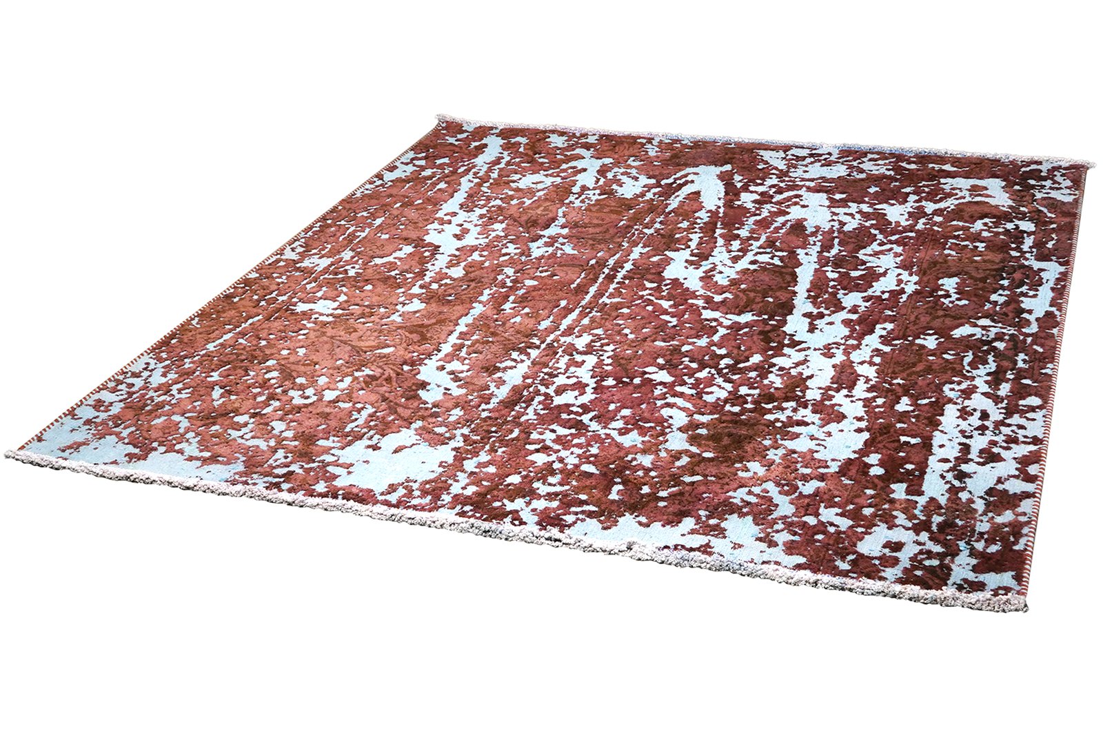 Vintage — Hand-knotted, 164x190 cm, Red, 100% Virgin Wool | View 5