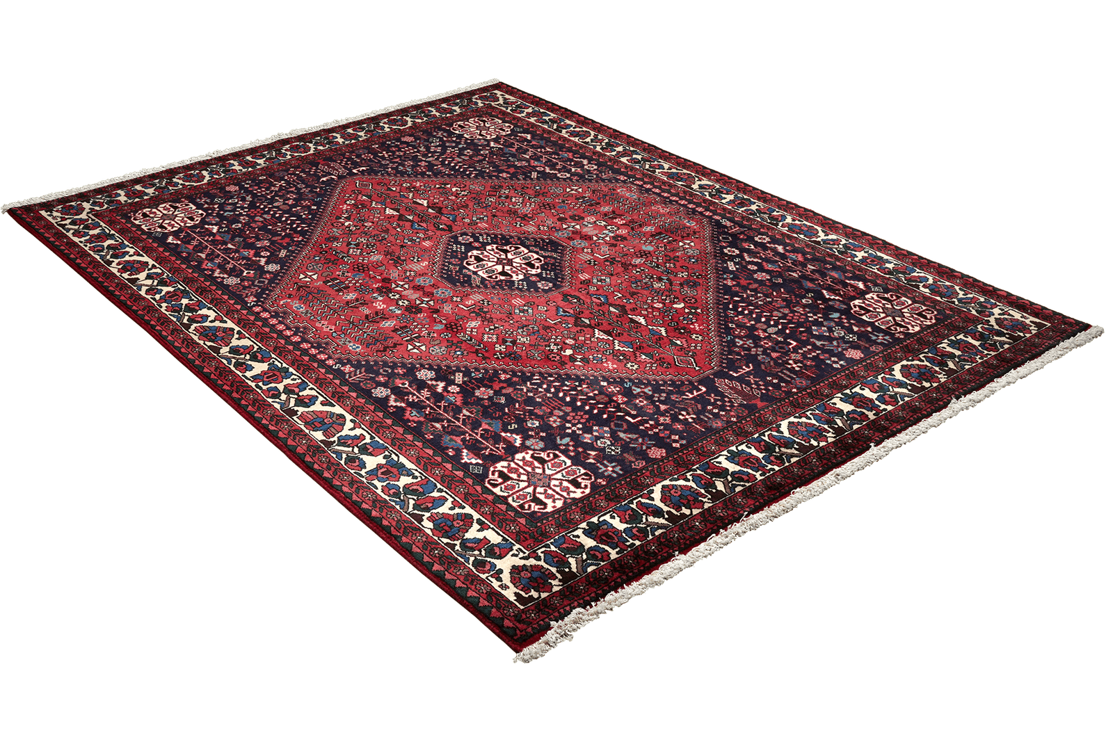 Abadeh — Hand-knotted, 155x204 cm, Red, 100% Virgin Wool | View 4