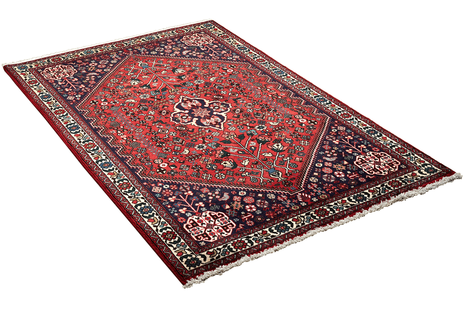 Abadeh — Hand-knotted, 103x157 cm, Red, 100% Virgin Wool | View 4