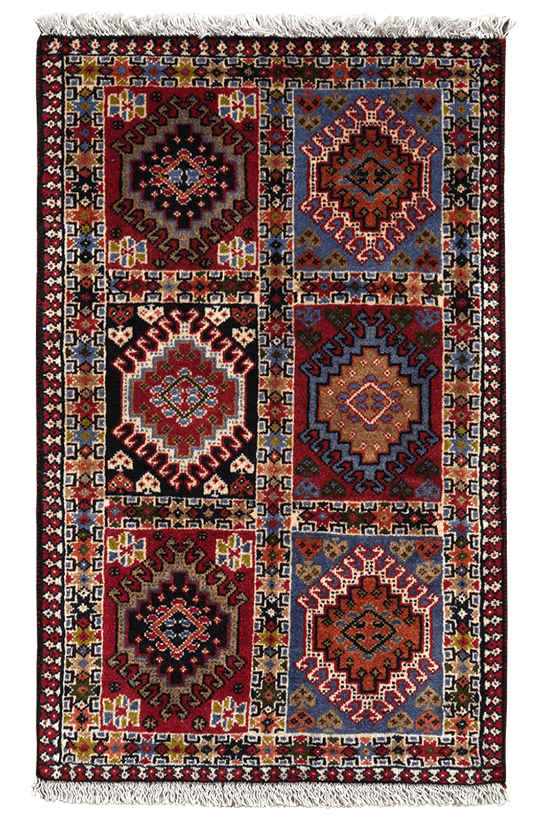 Yalameh — Hand-knotted, 61x100 cm, Multicolor, 100% Virgin Wool | Main view
