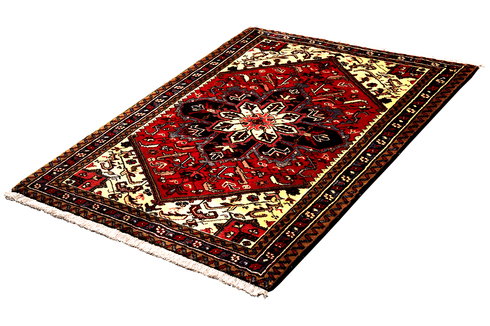 Mehrewan — Hand-knotted, 105x136 cm, Red, 100% Virgin Wool | View 5