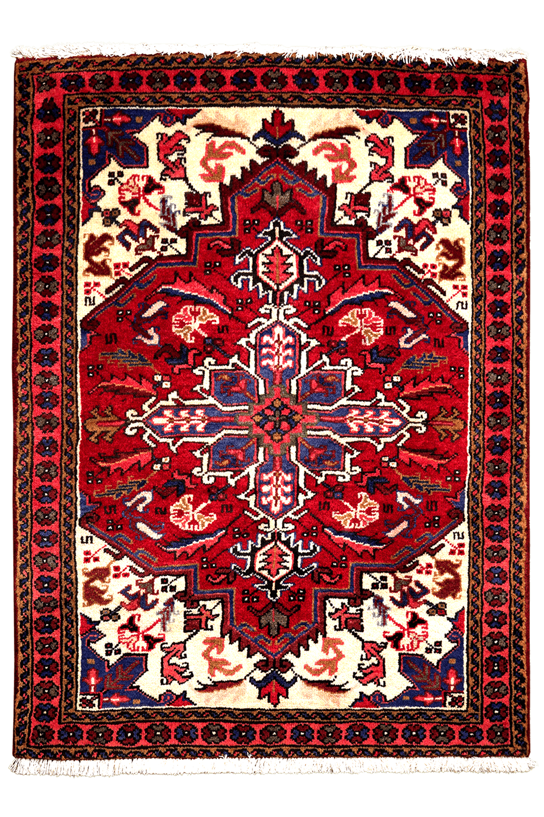 Mehrewan — Hand-knotted, 102x137 cm, Red, 100% Virgin Wool | Main view