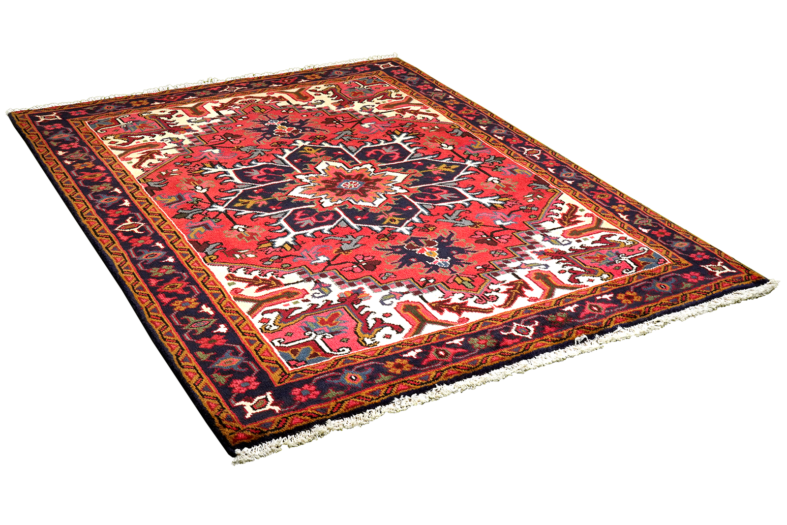 Mehrewan — Hand-knotted, 153x192 cm, Red, 100% Virgin Wool | View 4