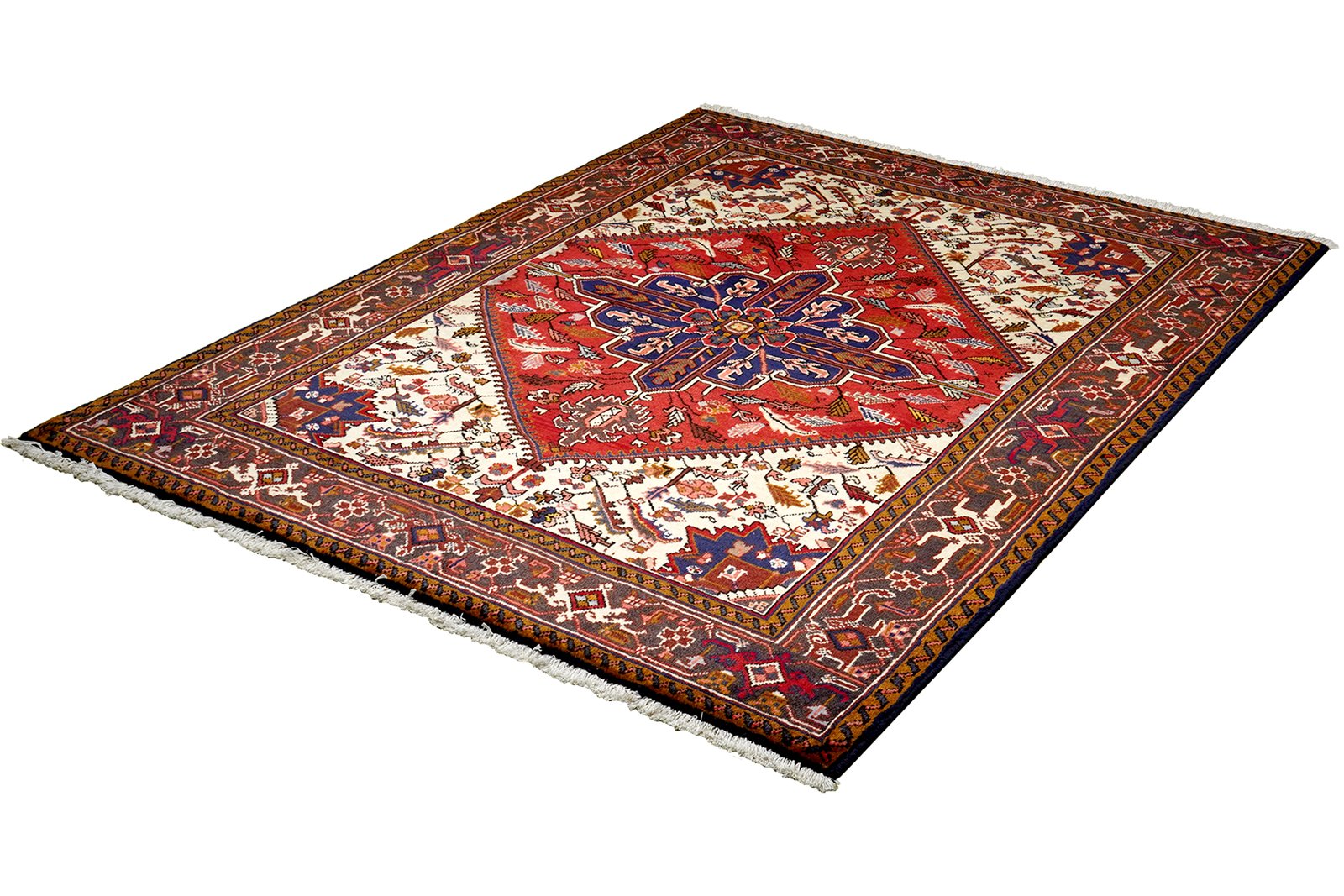 Mehrewan — Hand-knotted, 152x195 cm, Red, 100% Virgin Wool | View 5