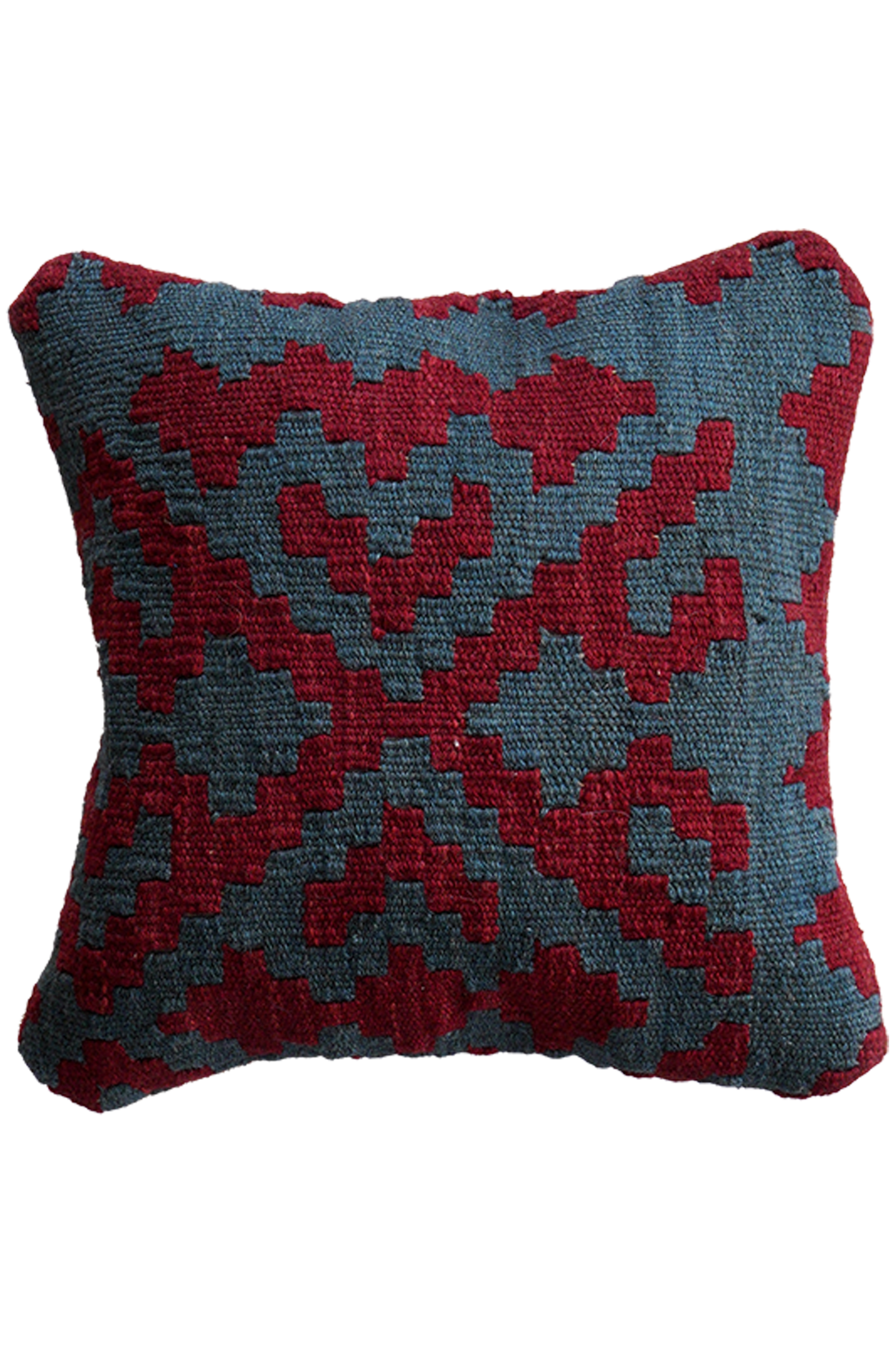 Kelim Kissen — Handgefertigt, 40x40 cm, Bunt, 100% Virgin Wool | Main view