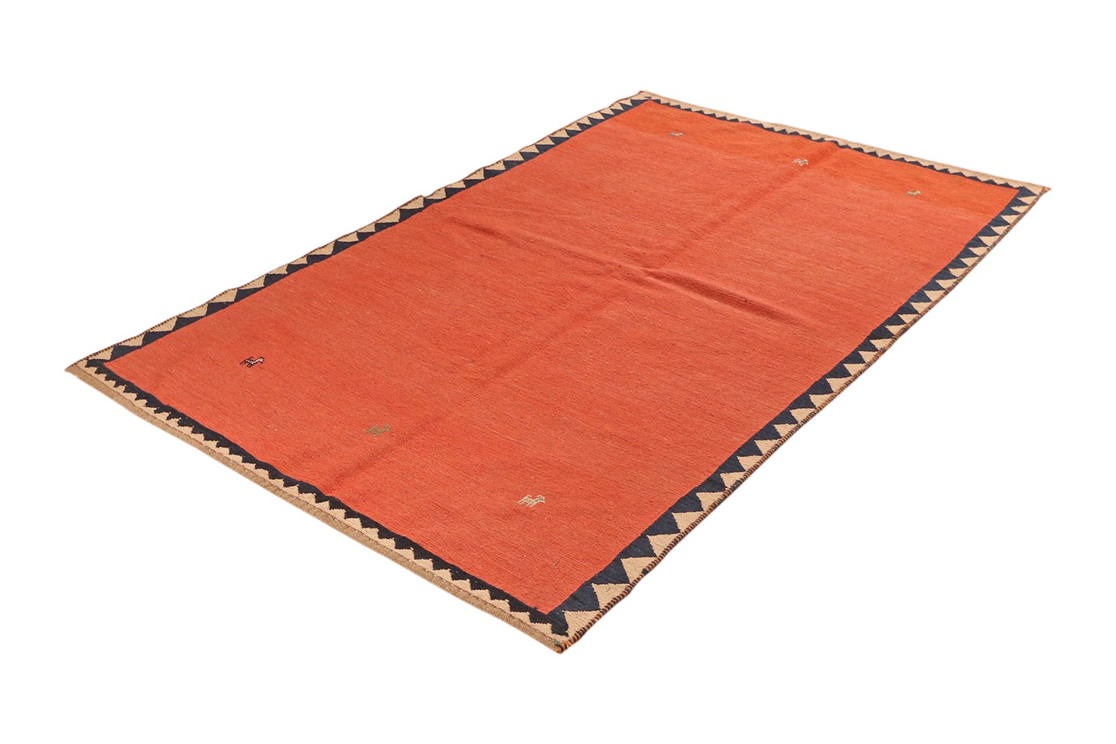 Kelim Kissen — Handmade, 40x40 cm, Multicolor, 100% Virgin Wool | View 5