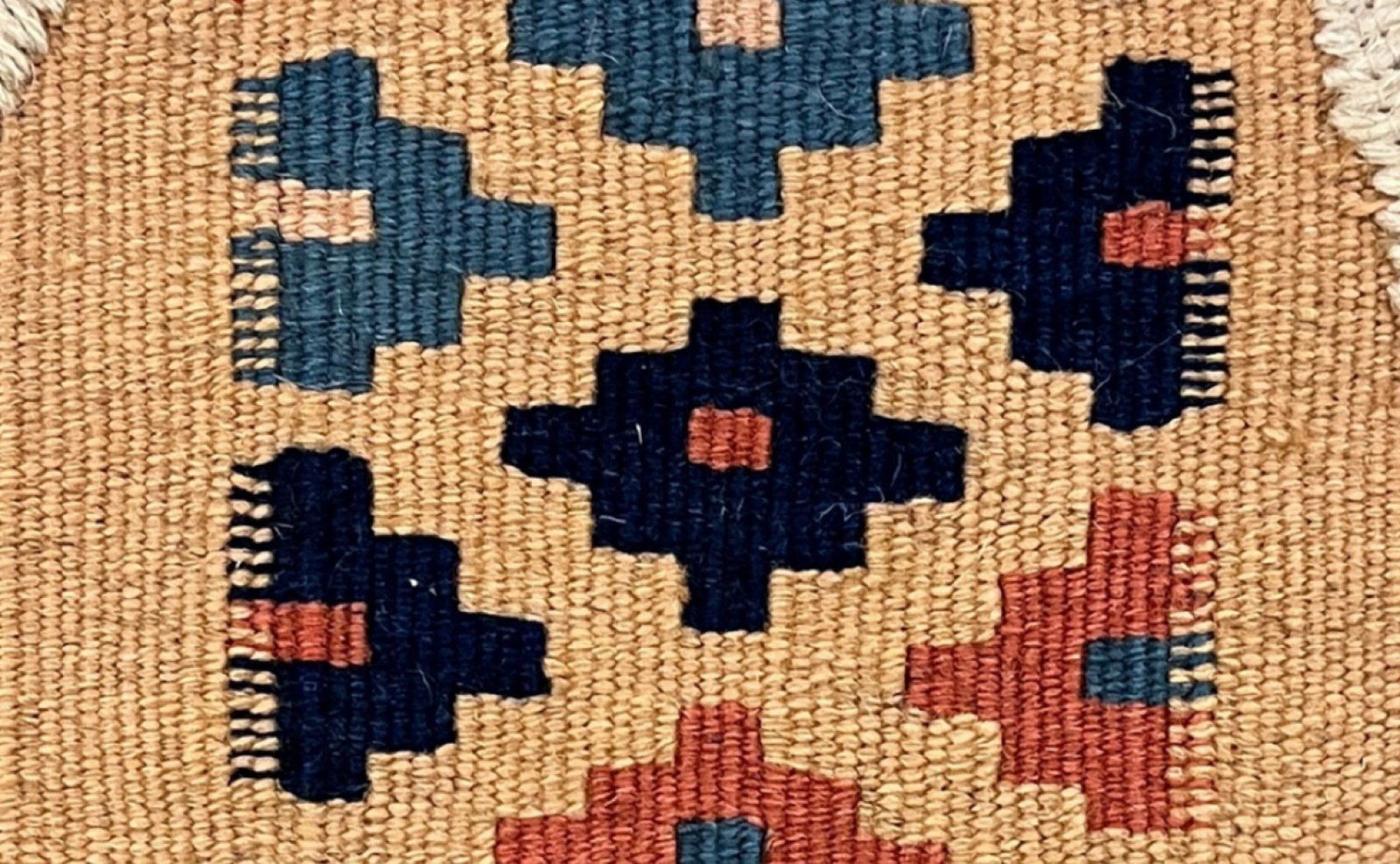 Kelim Gashgai — Handmade, 20x30 cm, Multicolor, 100% Virgin Wool | View 4