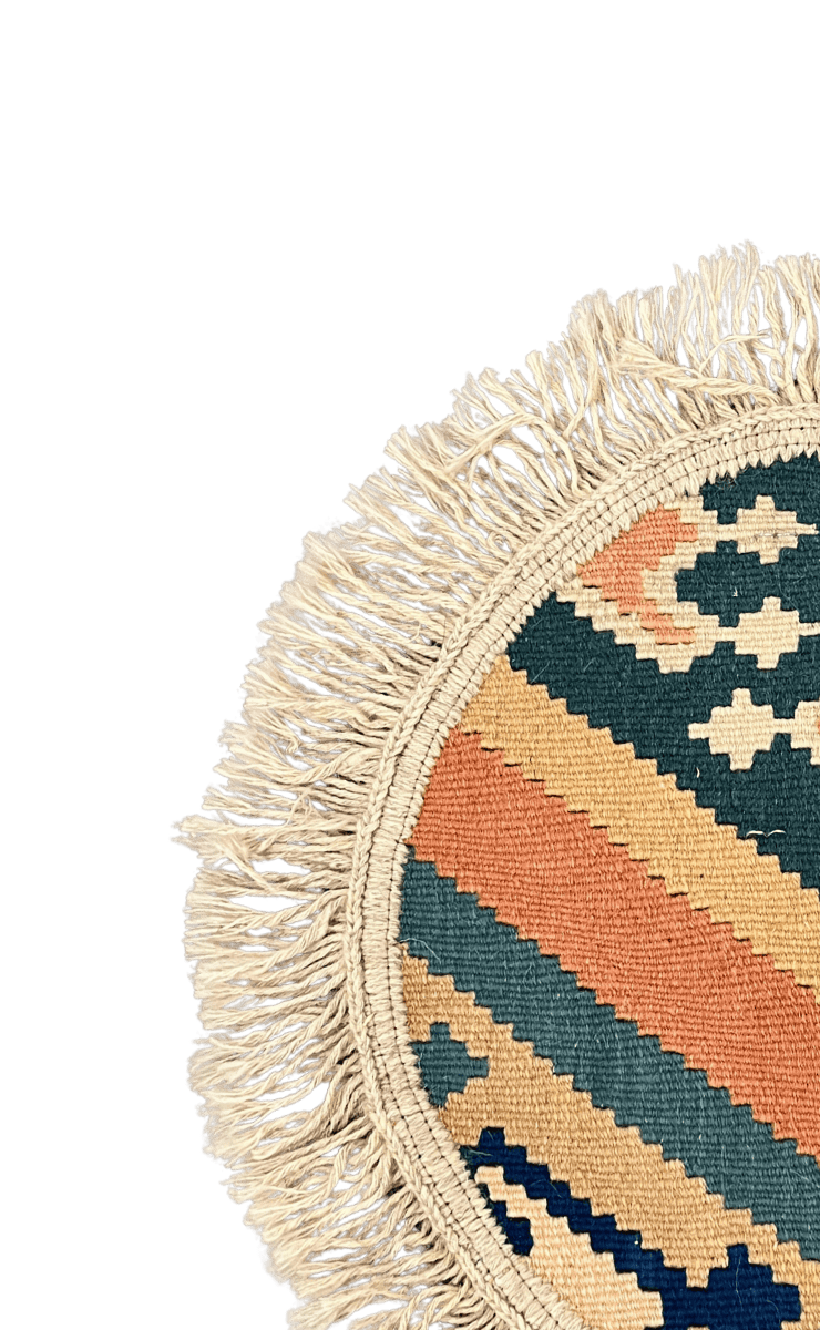 Kelim — Handmade, 30x30 cm, Multicolor, 100% Virgin Wool | View 3