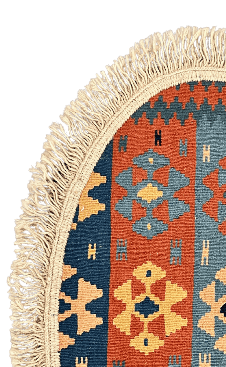 Kelim — Handmade, 35x60 cm, Multicolor, 100% Virgin Wool | View 3