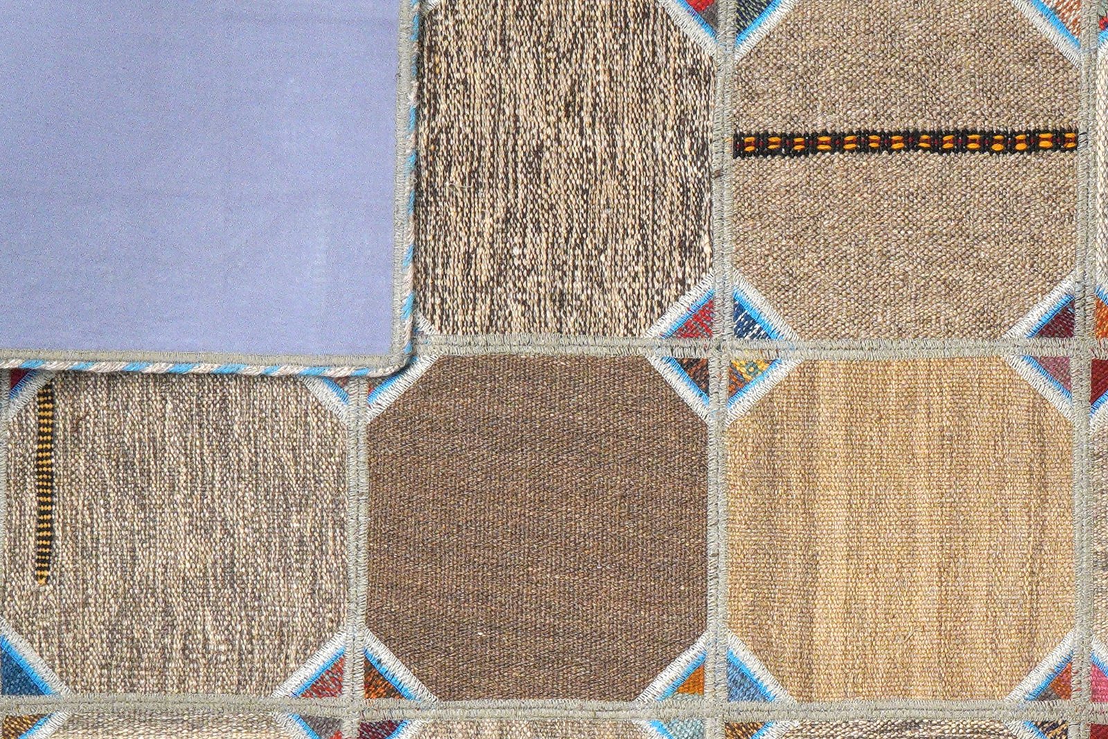 Kelim Tekkeh — Handmade, 150x200 cm, Beige, 100% Virgin Wool | View 6