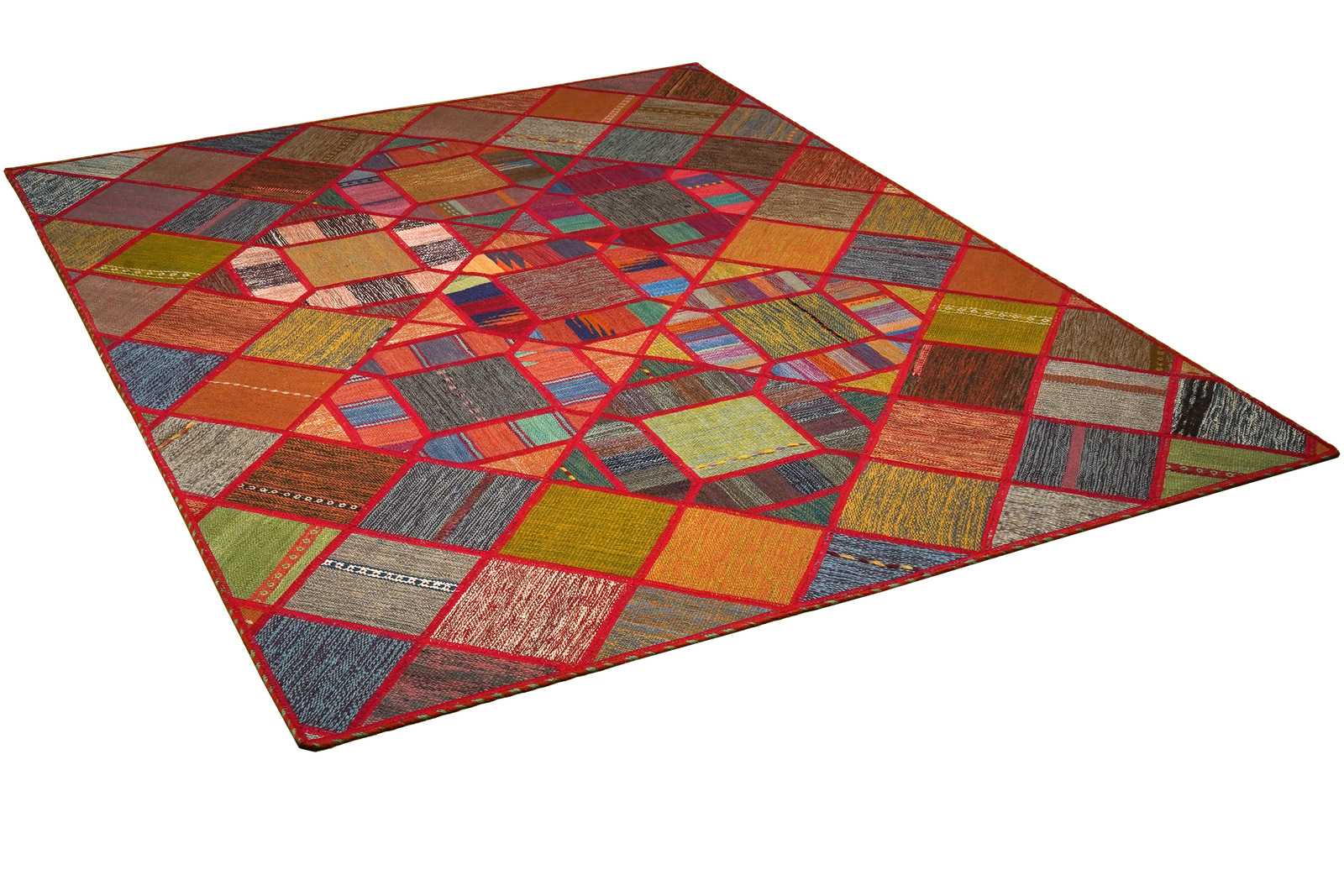 Kelim Tekkeh — Handmade, 150x200 cm, Multicolor, 100% Virgin Wool | View 4