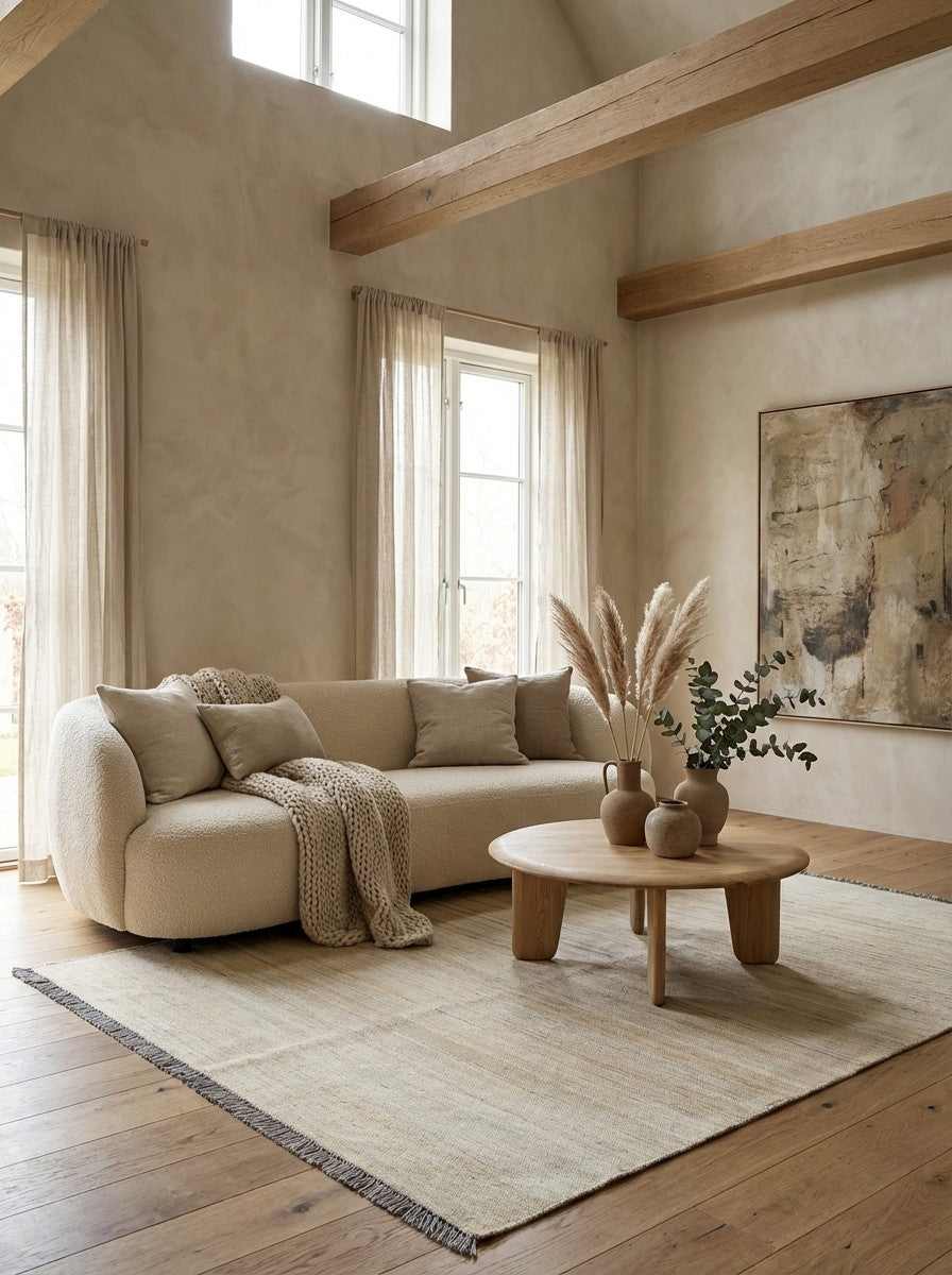 Kelim Gashgai — Handmade, 168x250 cm, Beige, 100% Virgin Wool | Detail view
