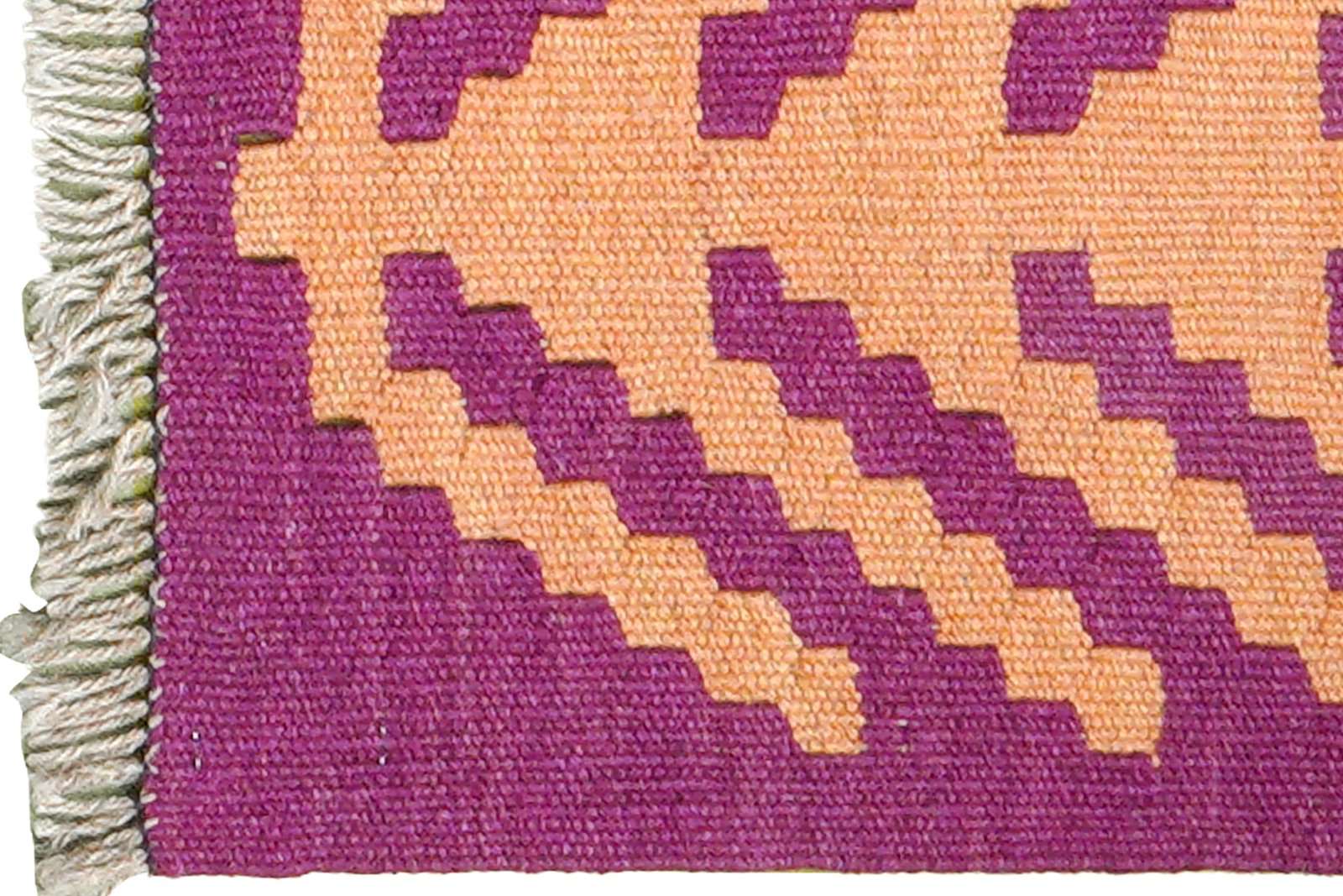 Kelim Gashgai — Handmade, 62x94 cm, Violett, 100% Virgin Wool | View 3