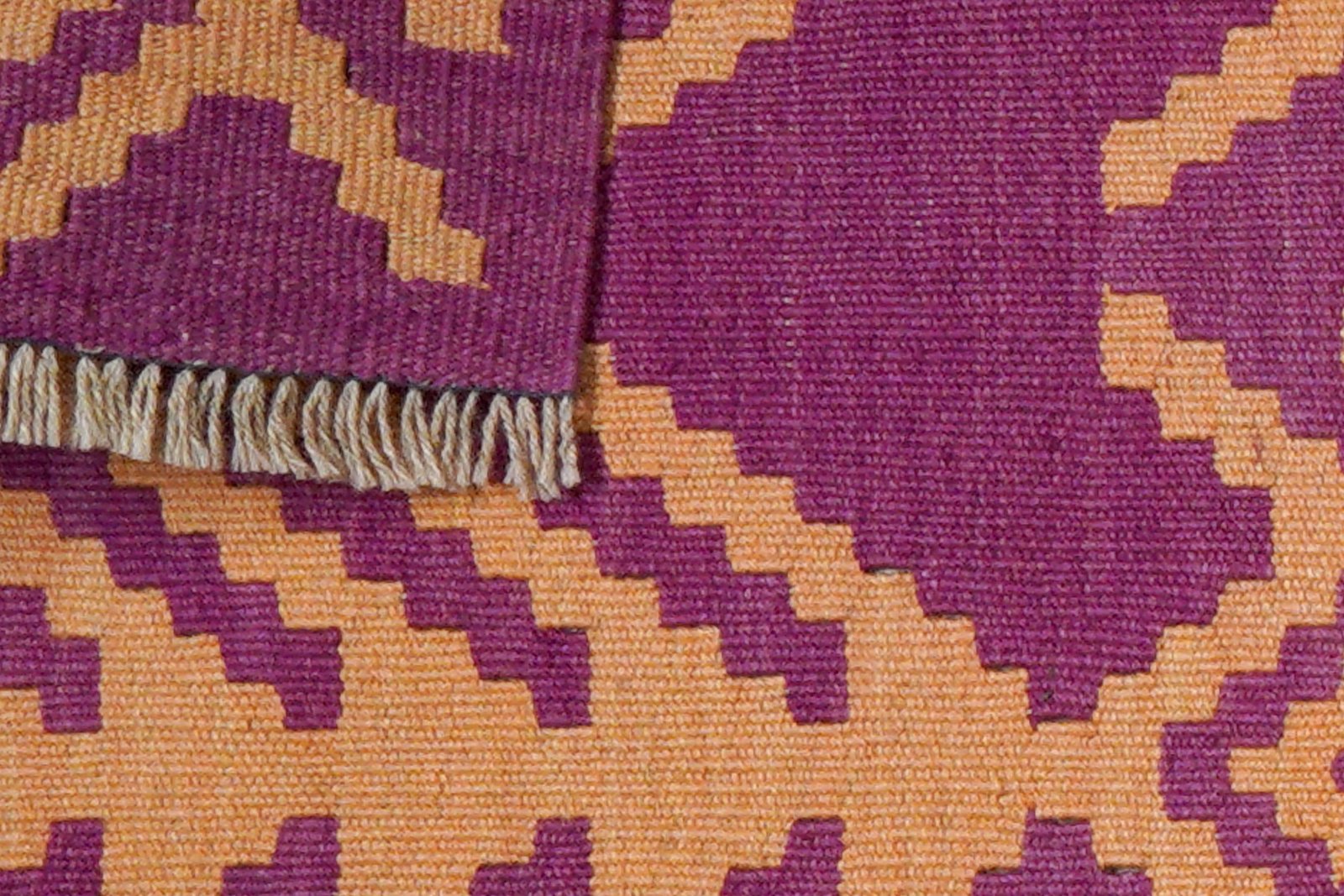 Kelim Gashgai — Handmade, 62x94 cm, Violett, 100% Virgin Wool | View 6