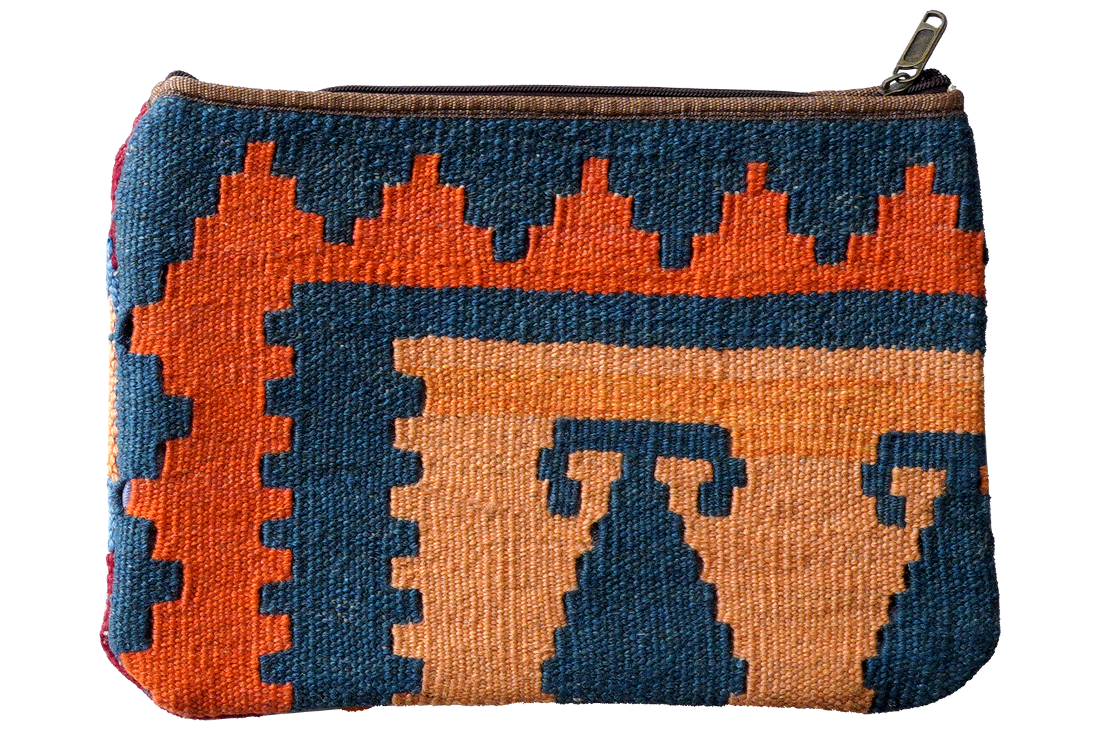 Kelim Bag Nathalie — Handgefertigt, 36x26 cm, Bunt, 100% Virgin Wool | Detail view