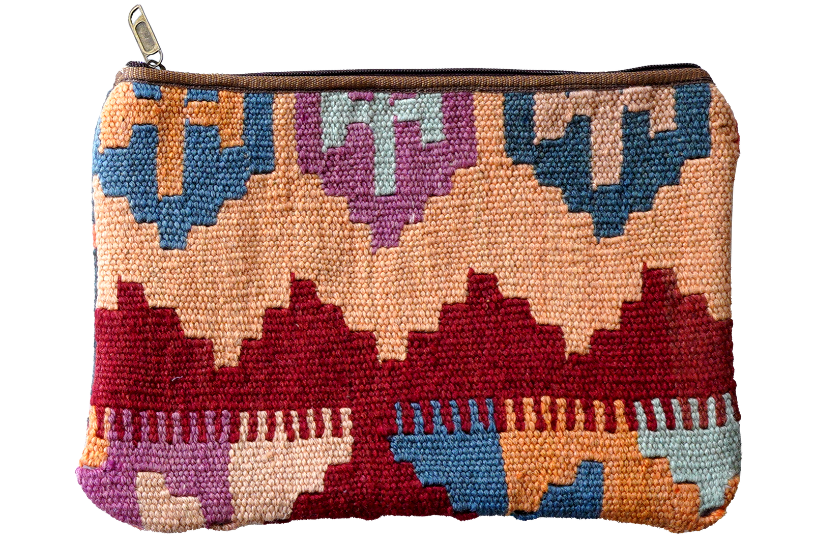 Kelim Bag Sylvie — Handgefertigt, 36x26 cm, Bunt, 100% Virgin Wool | Main view