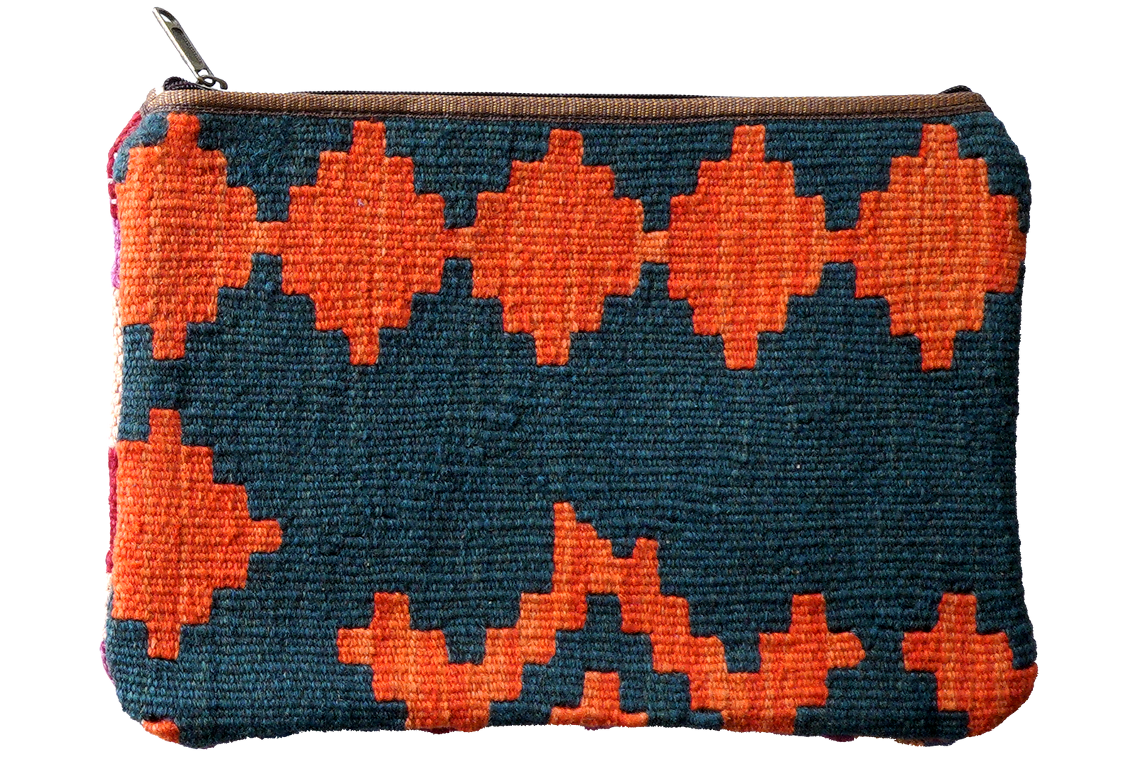 Kelim Bag Nicole — Handgefertigt, 36x26 cm, Bunt, 100% Virgin Wool | Main view