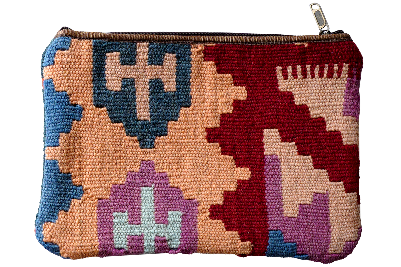 Kelim Bag Nicole — Handgefertigt, 36x26 cm, Bunt, 100% Virgin Wool | Detail view