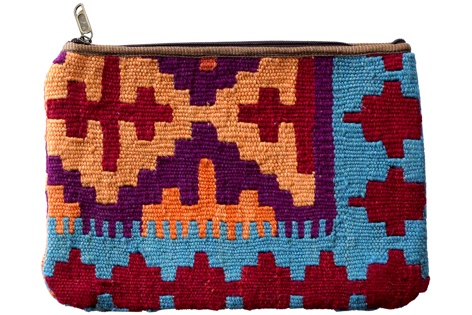 Kelim Bag Monique — Handgefertigt, 36x26 cm, Bunt, 100% Virgin Wool | Main view