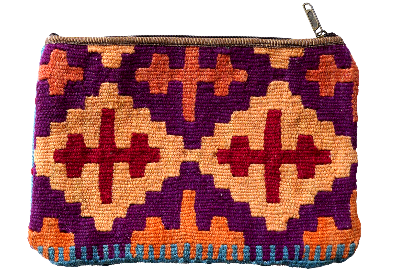 Kelim Bag Monique — Handgefertigt, 36x26 cm, Bunt, 100% Virgin Wool | Detail view