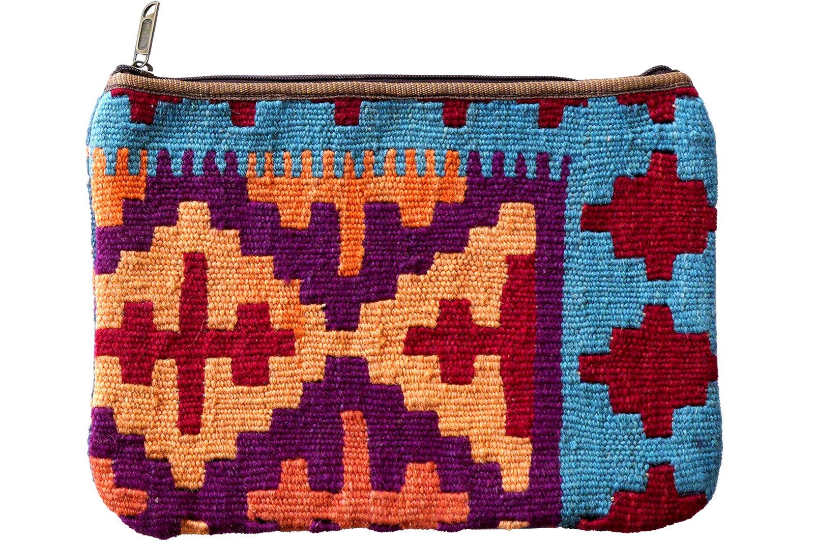 Kelim Bag Brigitte — Handgefertigt, 36x26 cm, Bunt, 100% Virgin Wool | Main view