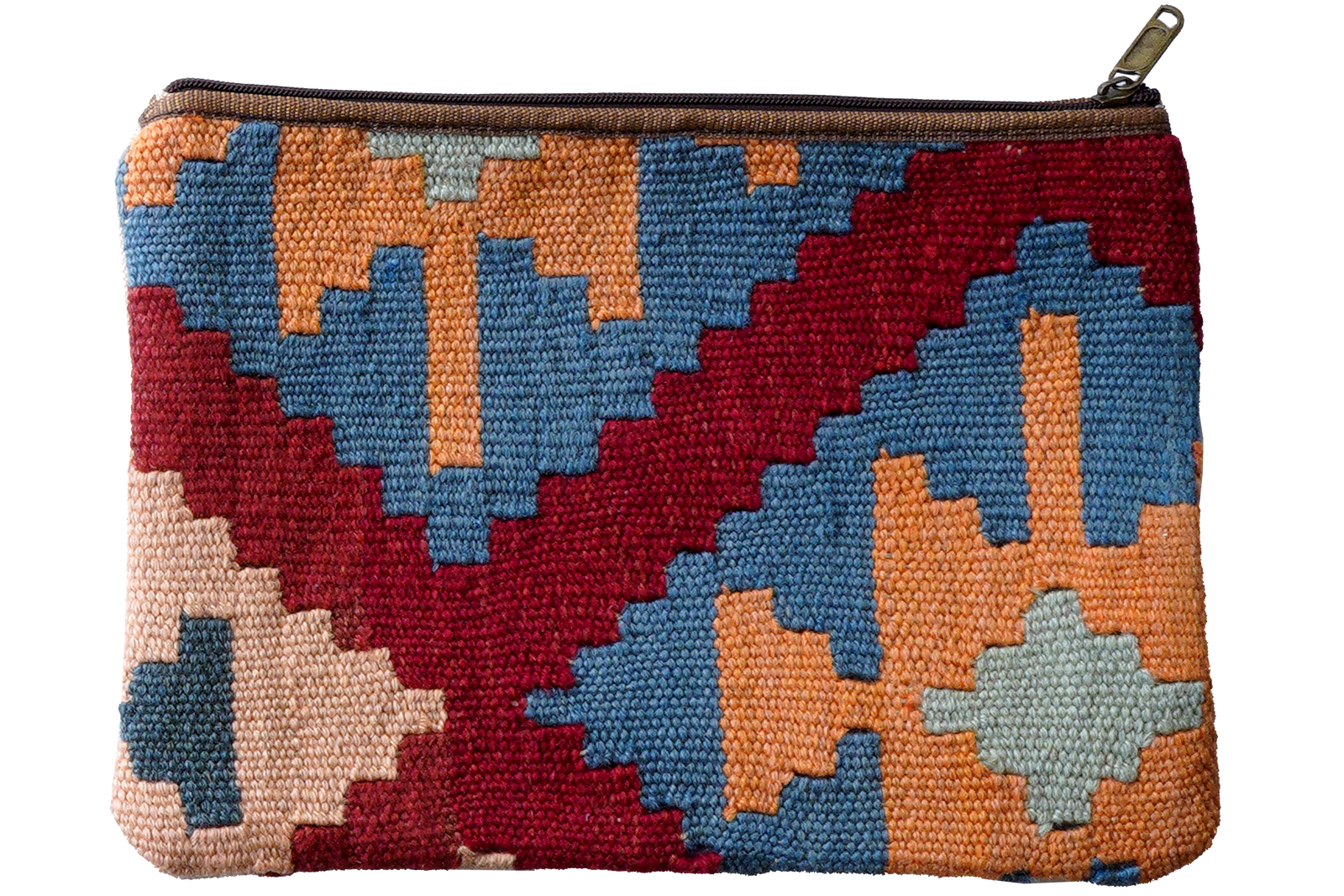 Kelim Bag Agnes — Handgefertigt, 38x26 cm, Bunt, 100% Virgin Wool | Main view