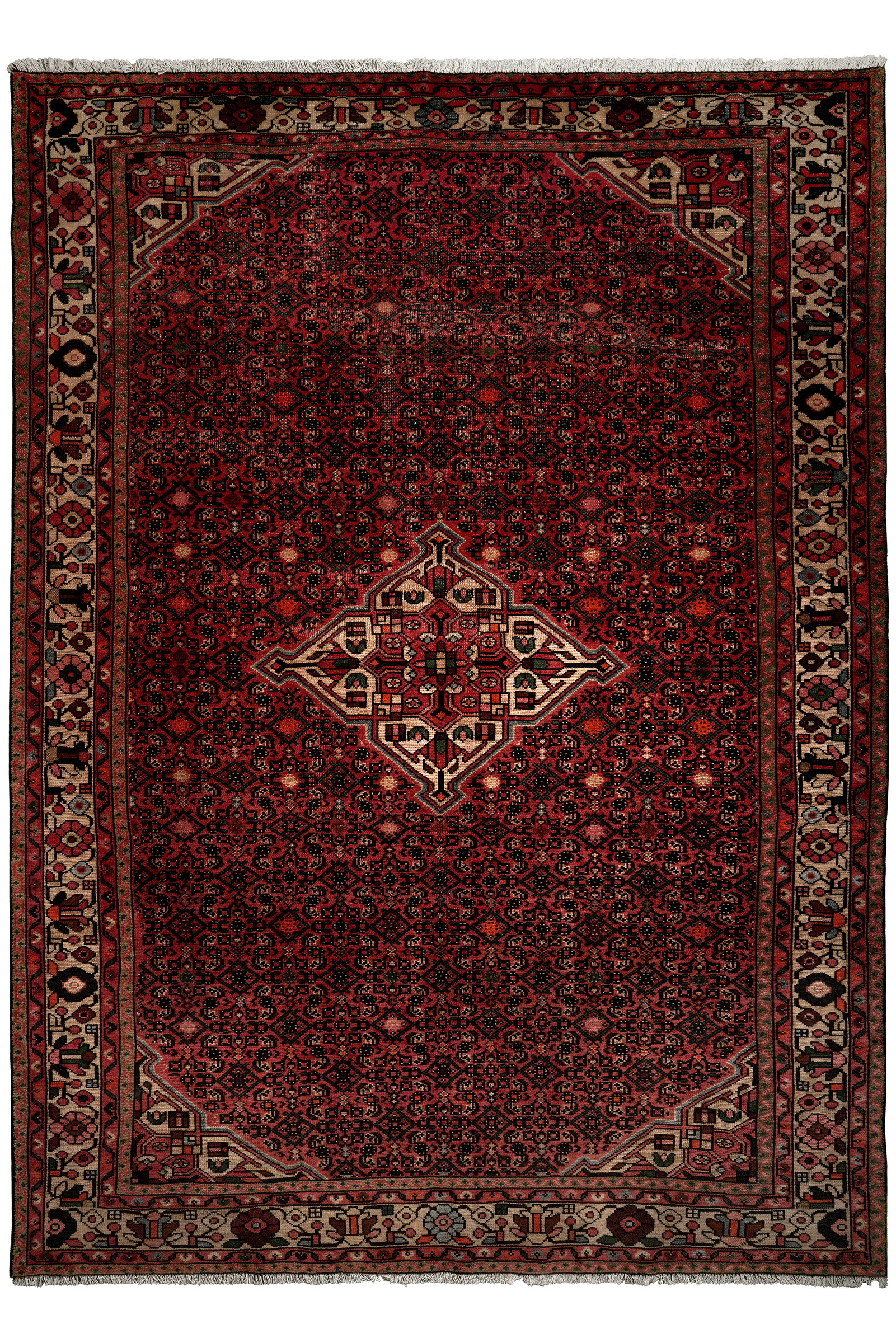 Heritage — Hand-knotted, 199x280 cm, Red, 100% Virgin Wool | Main view