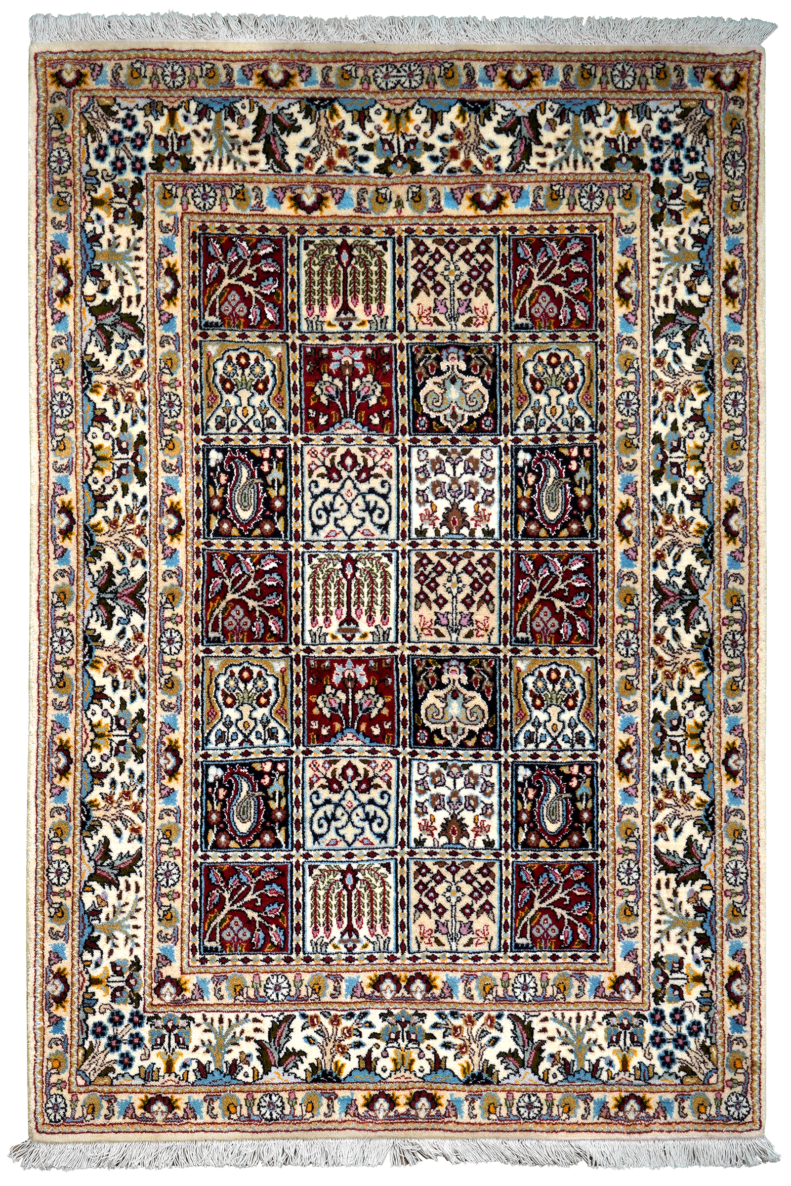 Moud Felder — Hand-knotted, 98x147 cm, Multicolor, 100% Virgin Wool | Main view