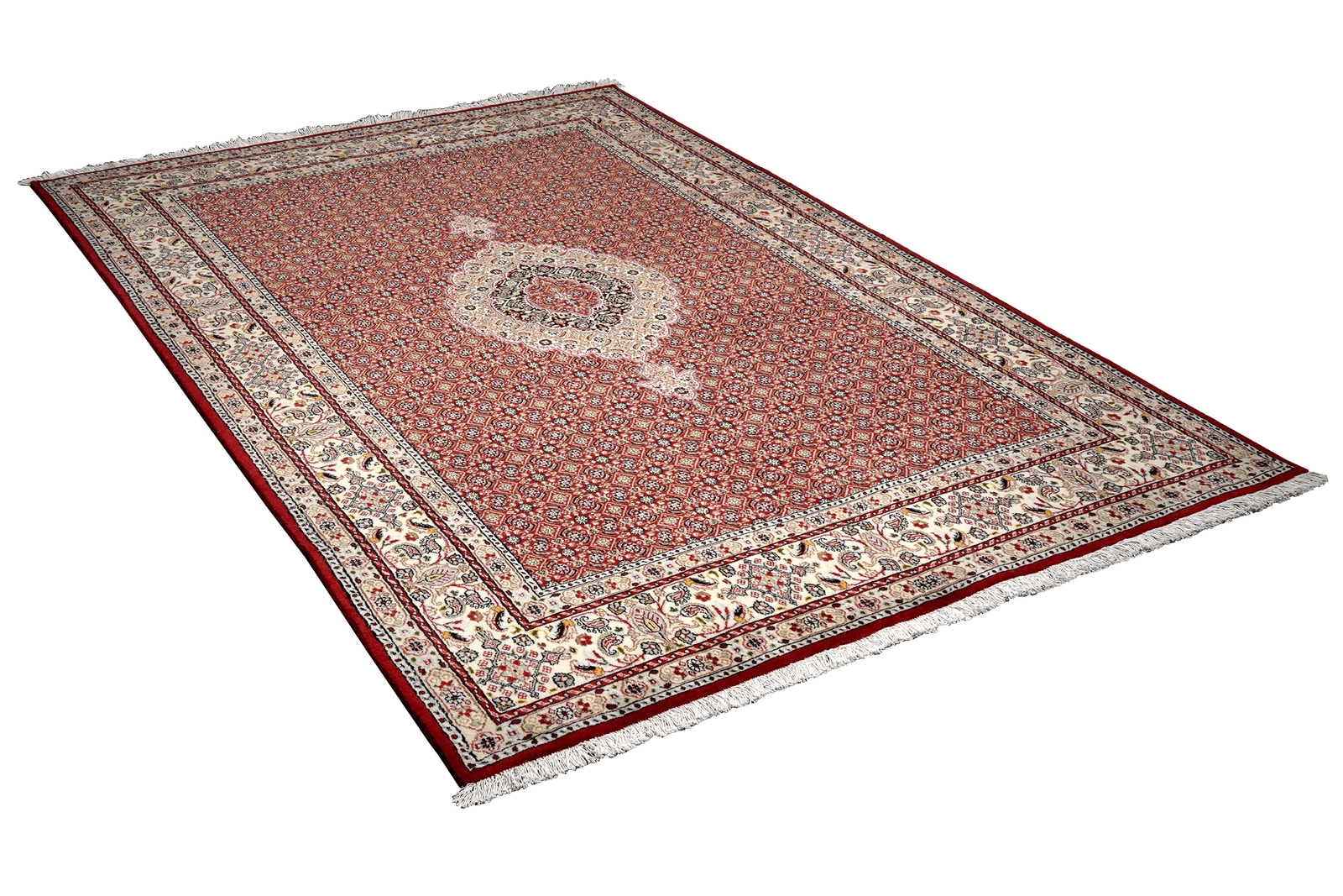 Moud Mahi — Hand-knotted, 164x234 cm, Red, 100% Virgin Wool | View 4