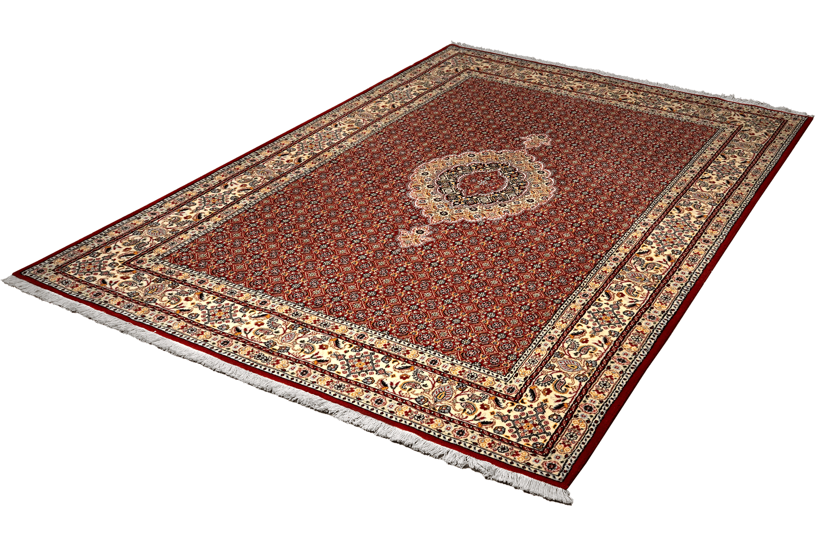 Moud Mahi — Hand-knotted, 164x234 cm, Red, 100% Virgin Wool | View 5