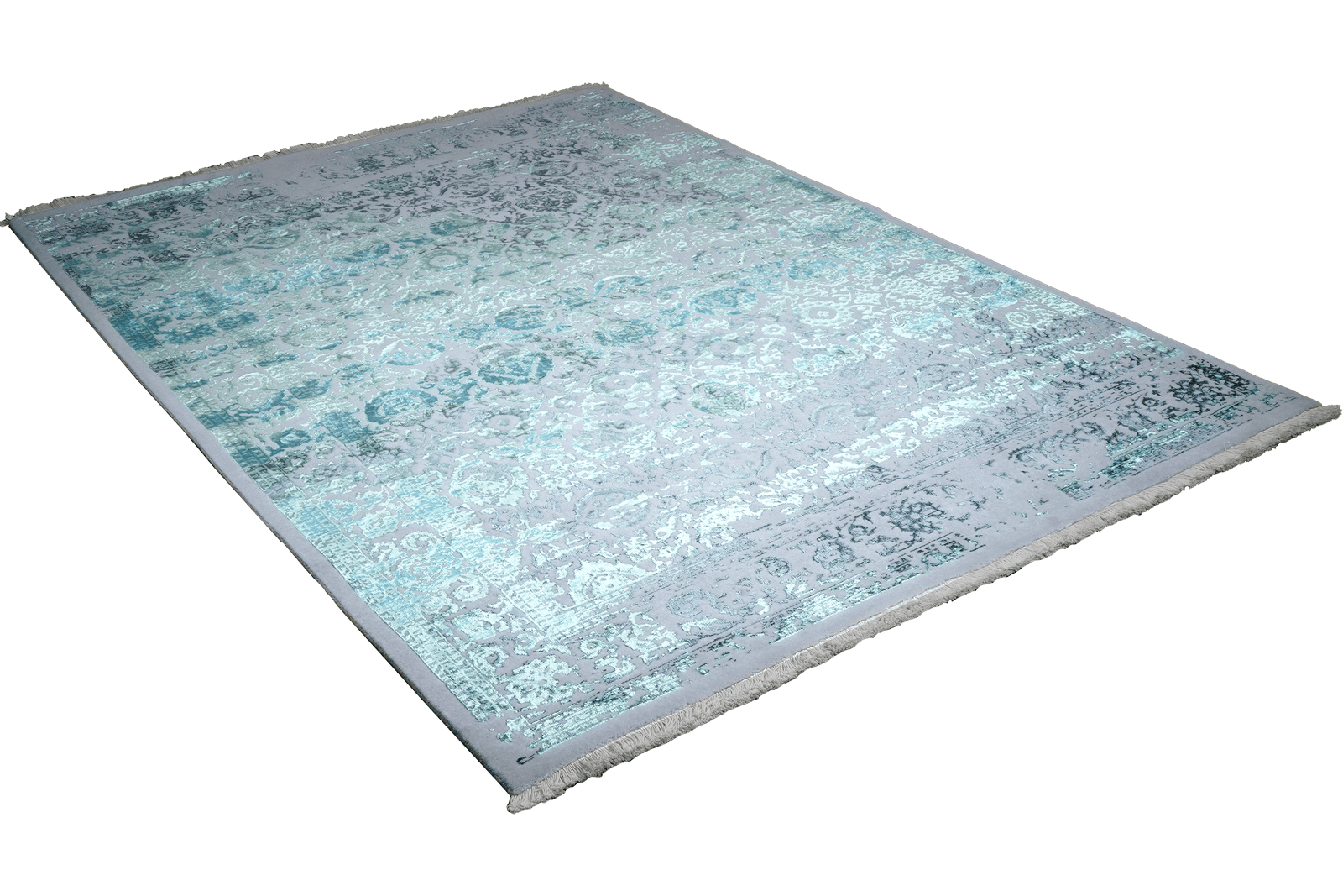 Paradayda — Hand-knotted, 175x237 cm, Blue, 60% Viskose, 40% Baumwolle | View 4