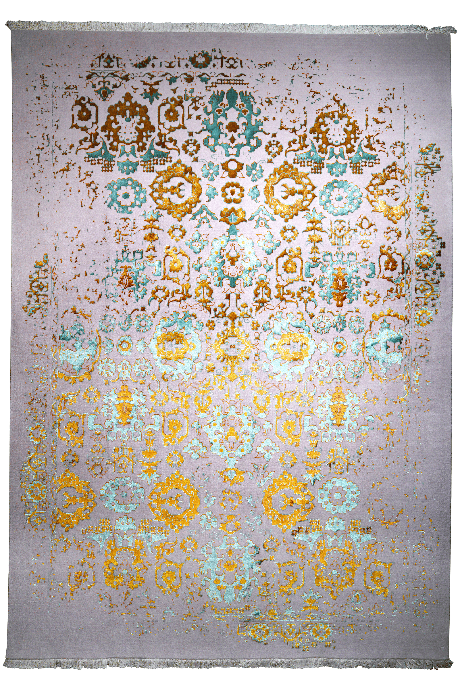 Paradayda — Hand-knotted, 204x298 cm, Beige, 50% Baumwolle, 50% Viskose | Main view