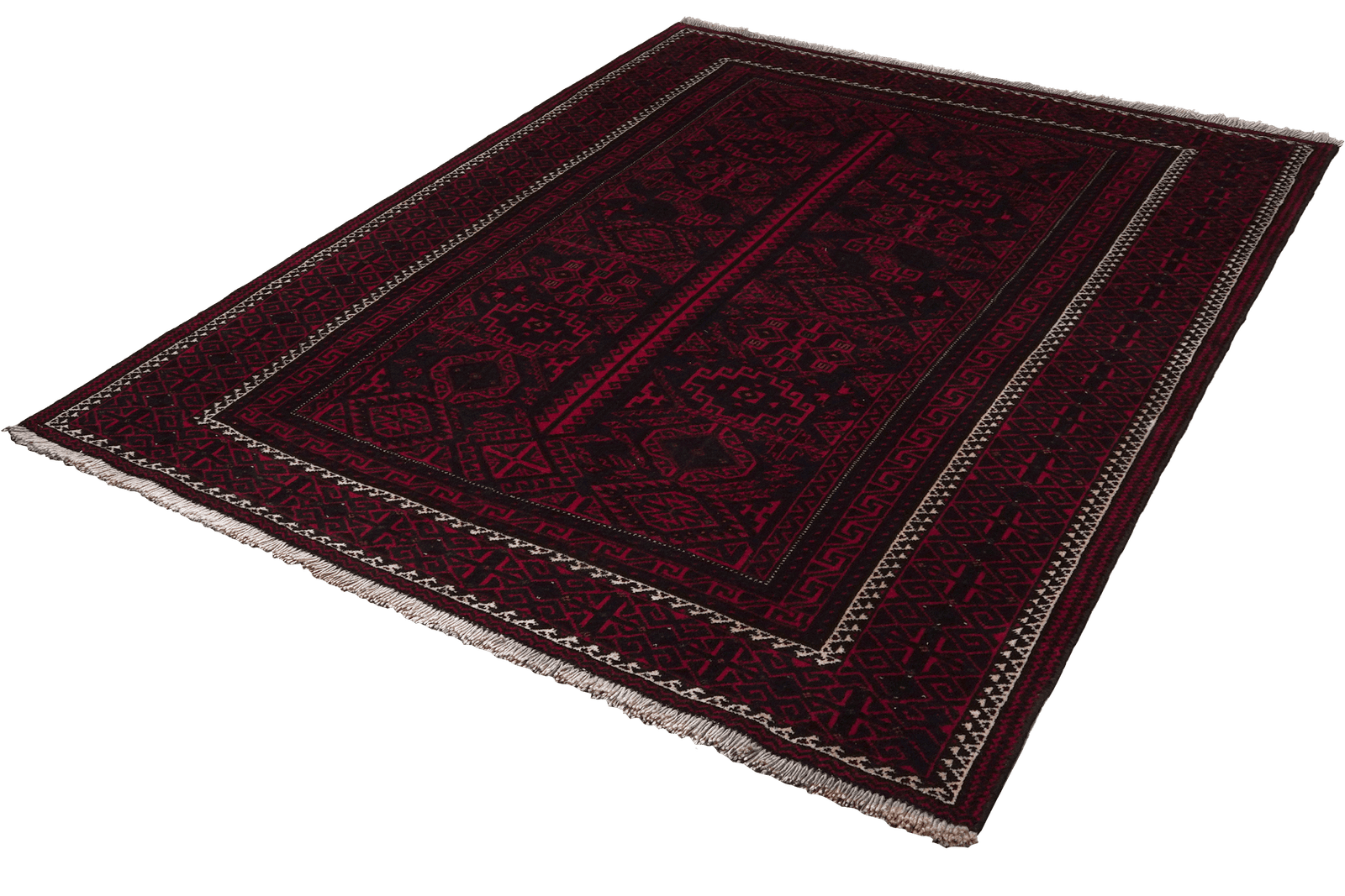 Belutch — Hand-knotted, 137x185 cm, Red, 100% Virgin Wool | View 5