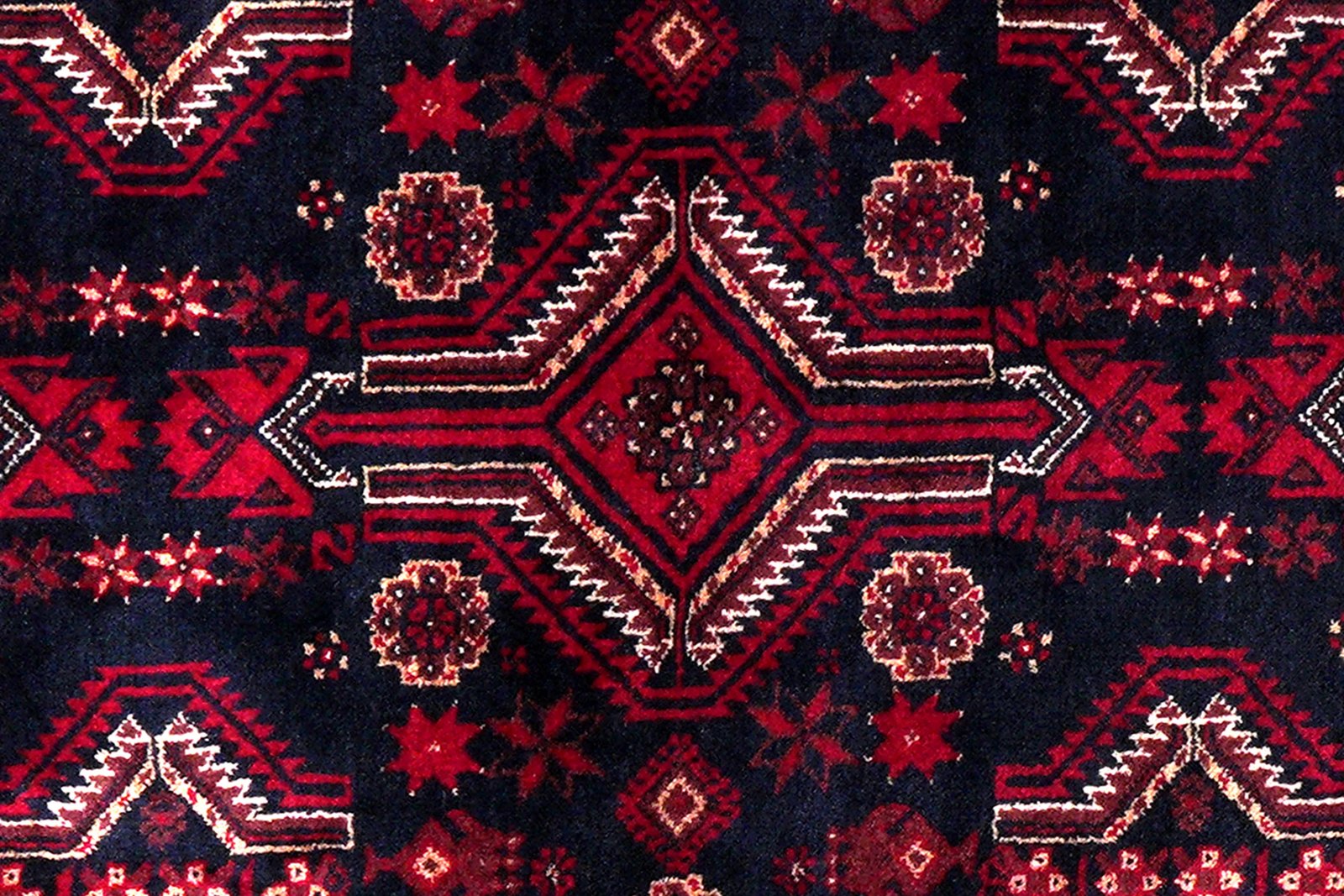 Belutch — Hand-knotted, 100x194 cm, Black, 100% Virgin Wool | View 6