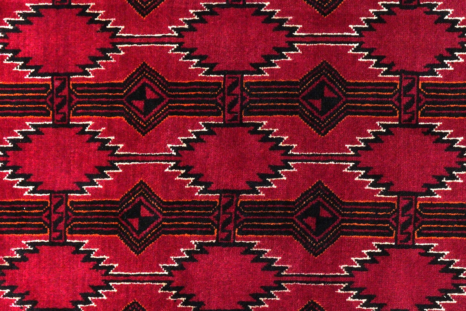 Belutch — Hand-knotted, 127x239 cm, Red, 100% Virgin Wool | View 6