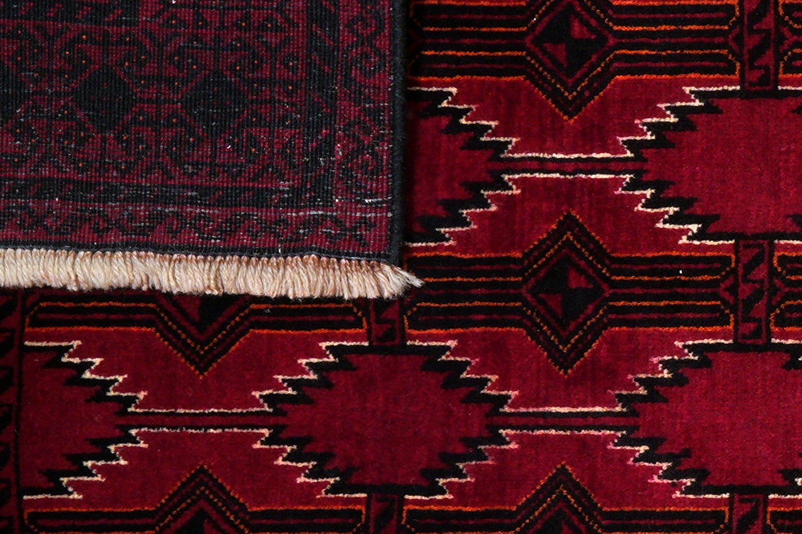 Belutch — Hand-knotted, 127x239 cm, Red, 100% Virgin Wool | View 7