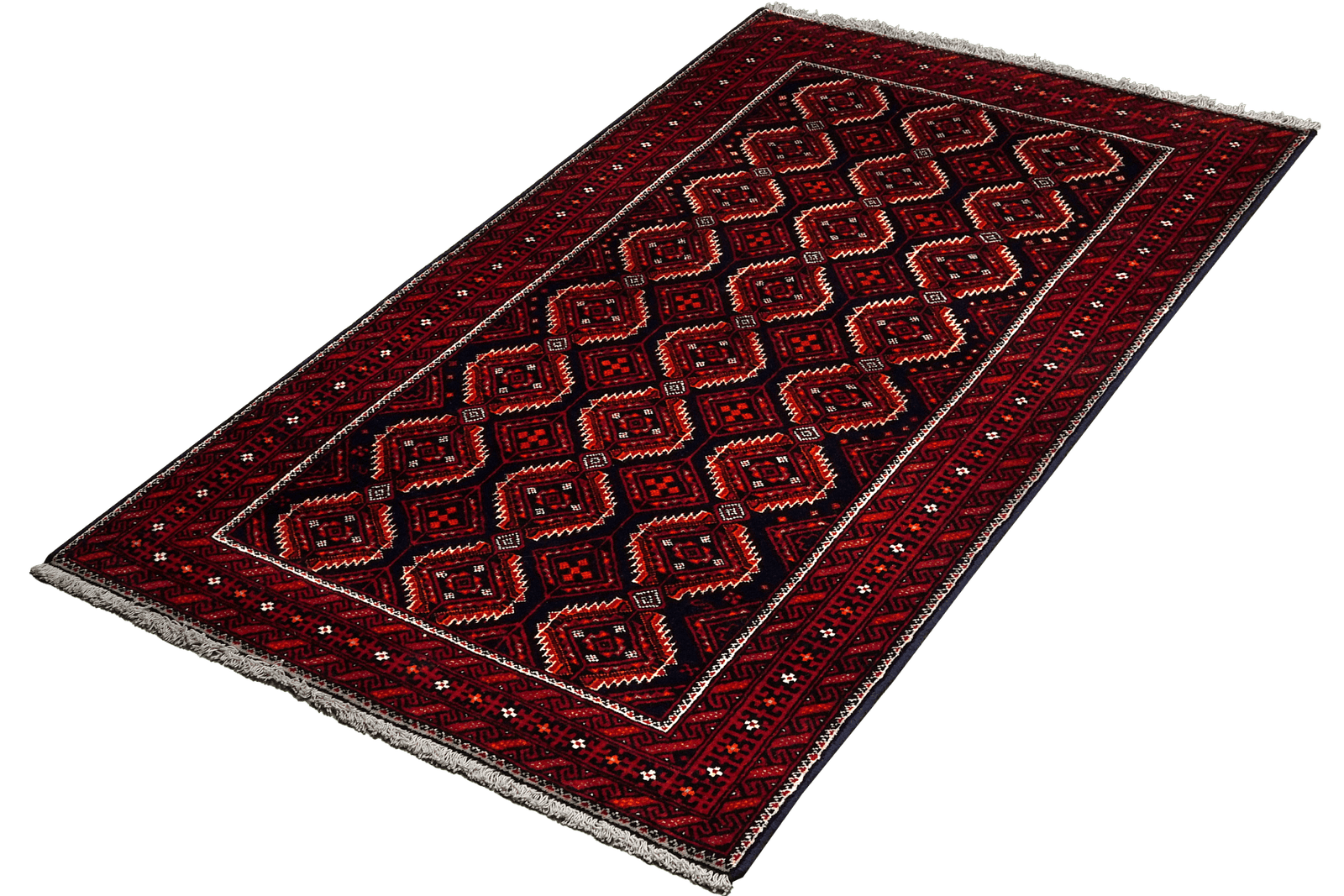 Belutch — Hand-knotted, 87x173 cm, Blue, 100% Virgin Wool | View 5