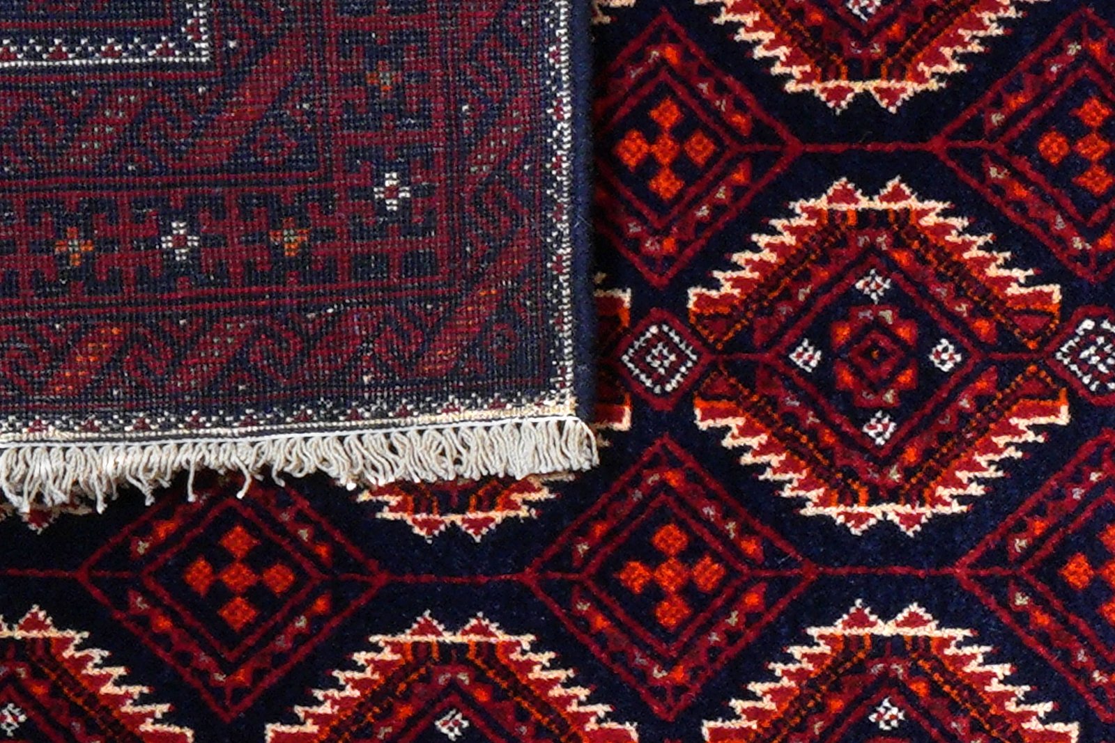 Belutch — Hand-knotted, 87x173 cm, Blue, 100% Virgin Wool | View 7
