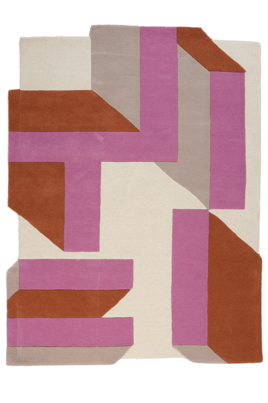 Milo — Hand-knotted, 200x150 cm, Violett, 50% Schurwolle, 50% Viskose | Main view