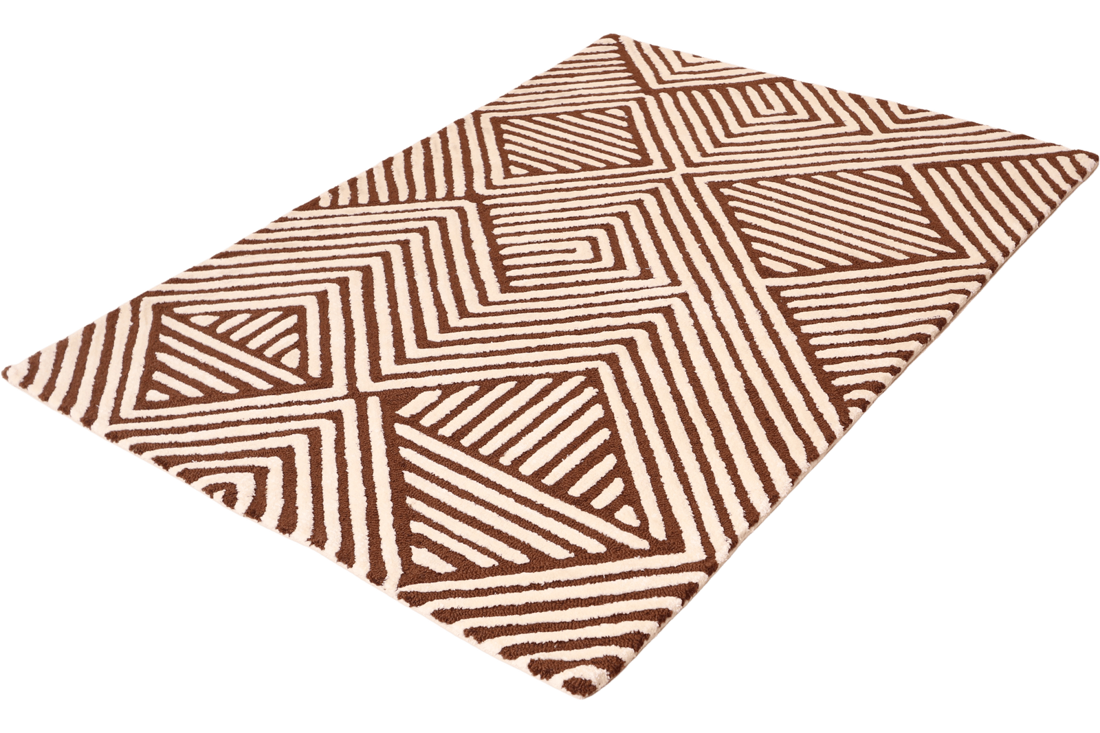 Maze — Hand-knotted, 240x170 cm, Brown, 50% Schurwolle, 50% Viskose | View 6