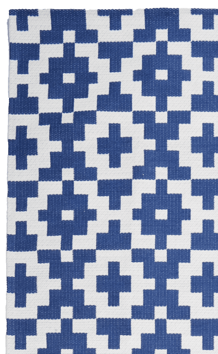Dhurrie — Handmade, 290x200 cm, Blue, 100% Polyester | View 3