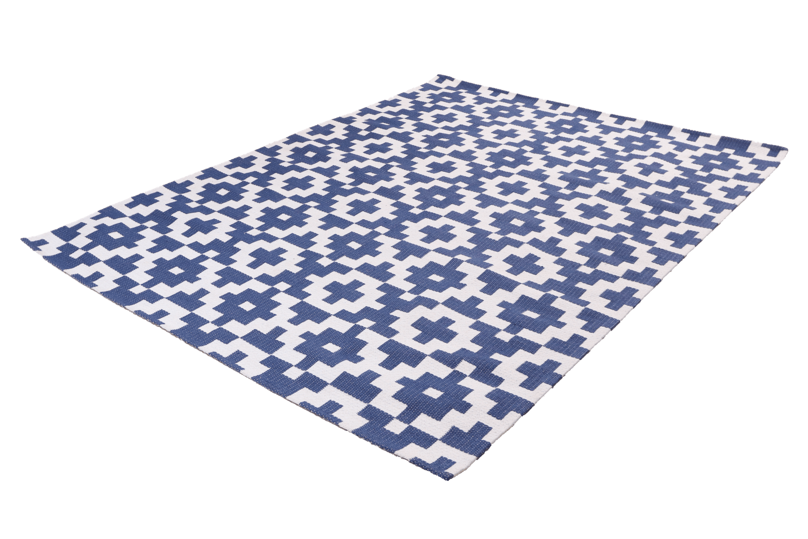 Dhurrie — Handmade, 290x200 cm, Blue, 100% Polyester | View 6