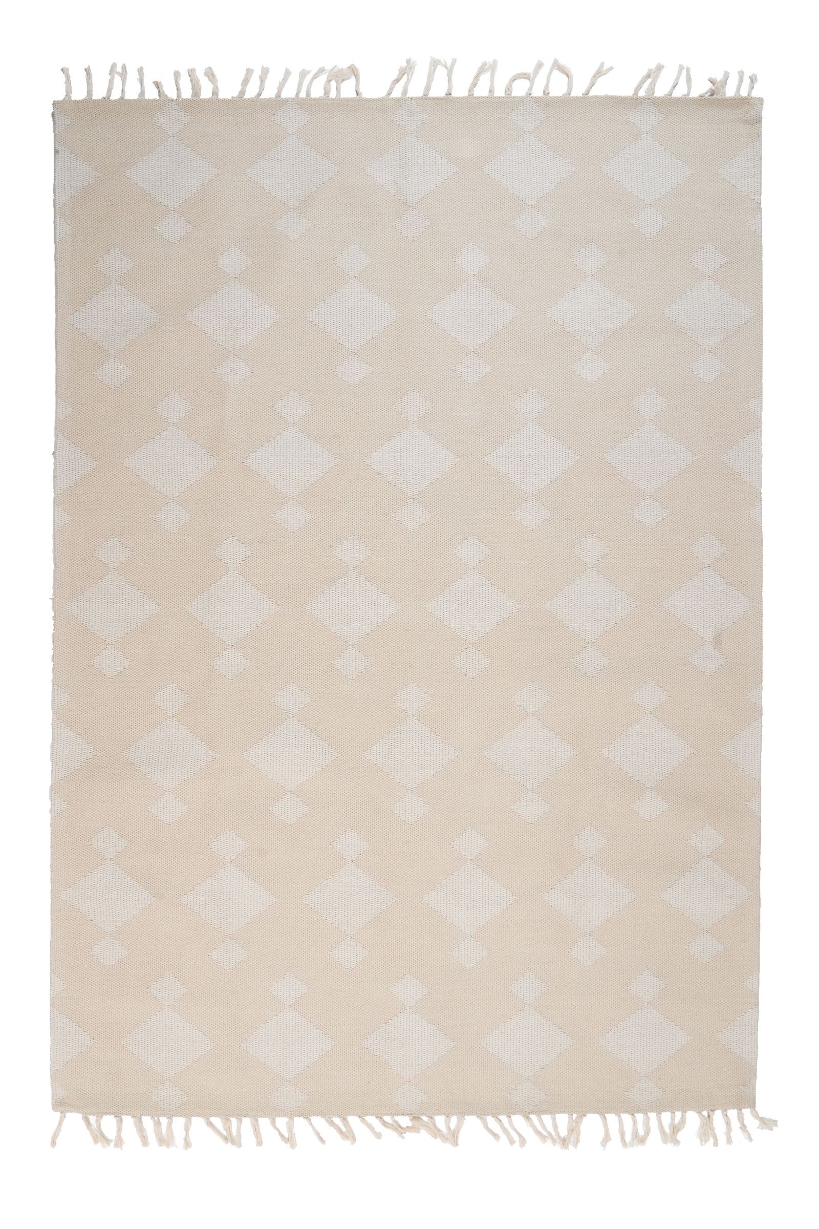 Amelia — Handgefertigt, 160x230 cm, Beige, 100% Polyester | Main view