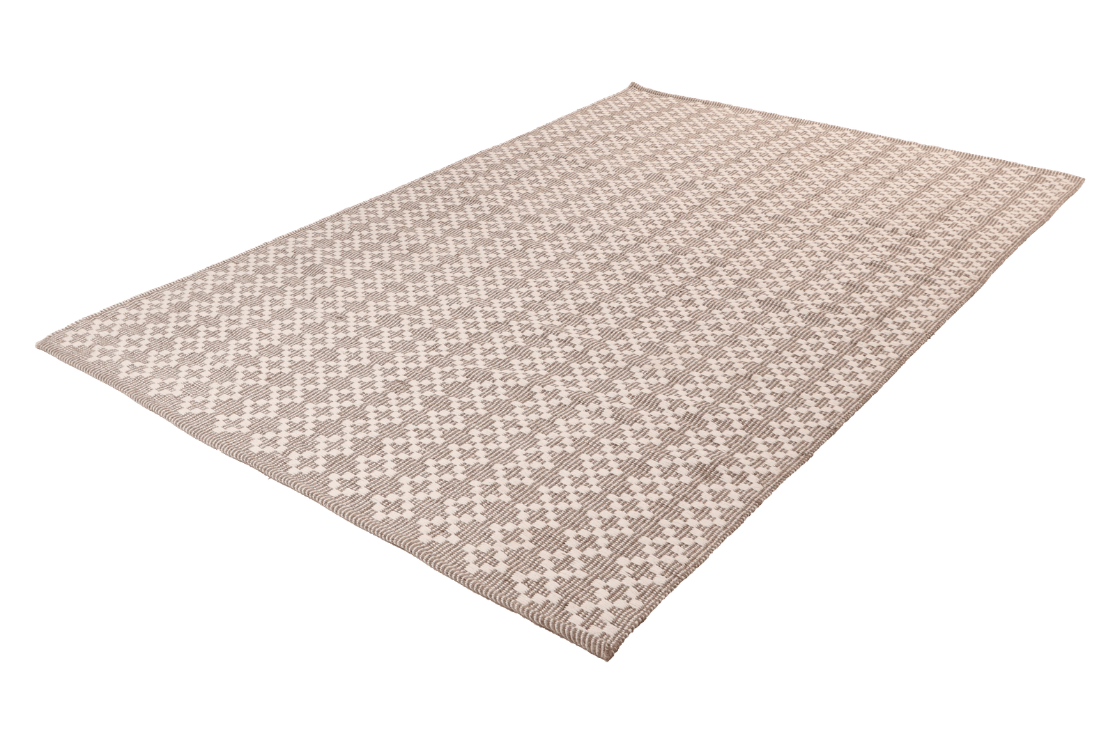 Dhurrie — Handmade, 230x160 cm, Grey, 40% Schurwolle, 60% Baumwolle | View 6