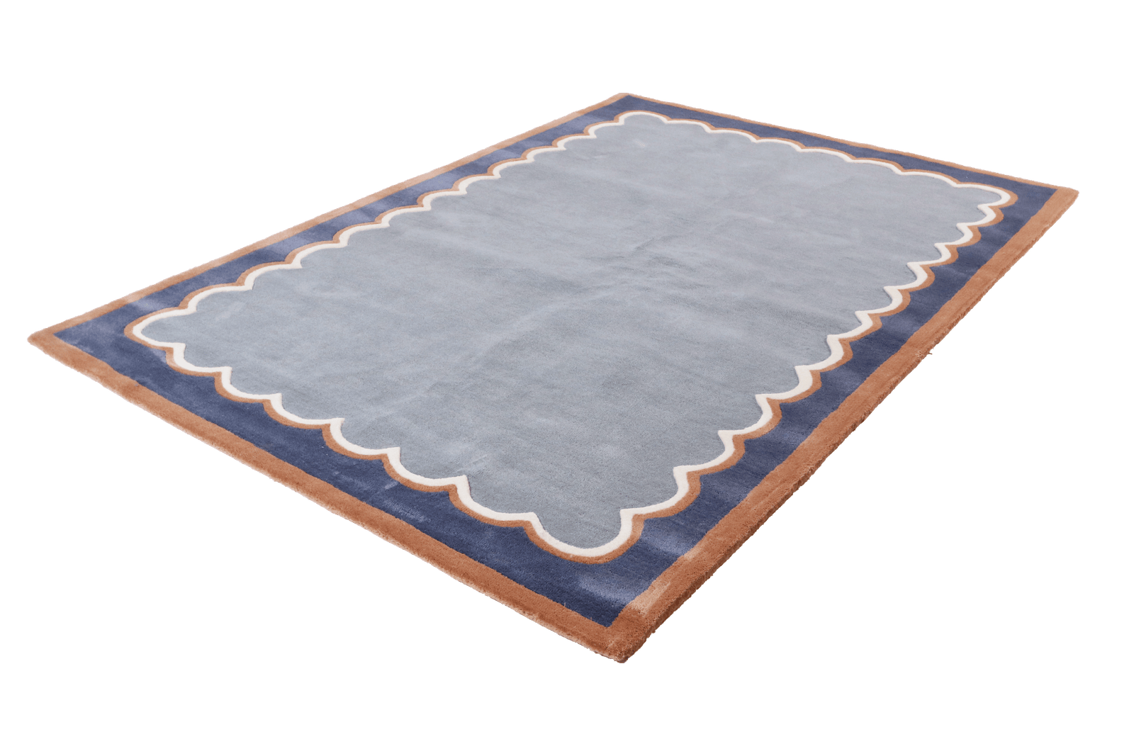 Brielle — Hand-knotted, 230x160 cm, Blue, 100% Virgin Wool | View 6