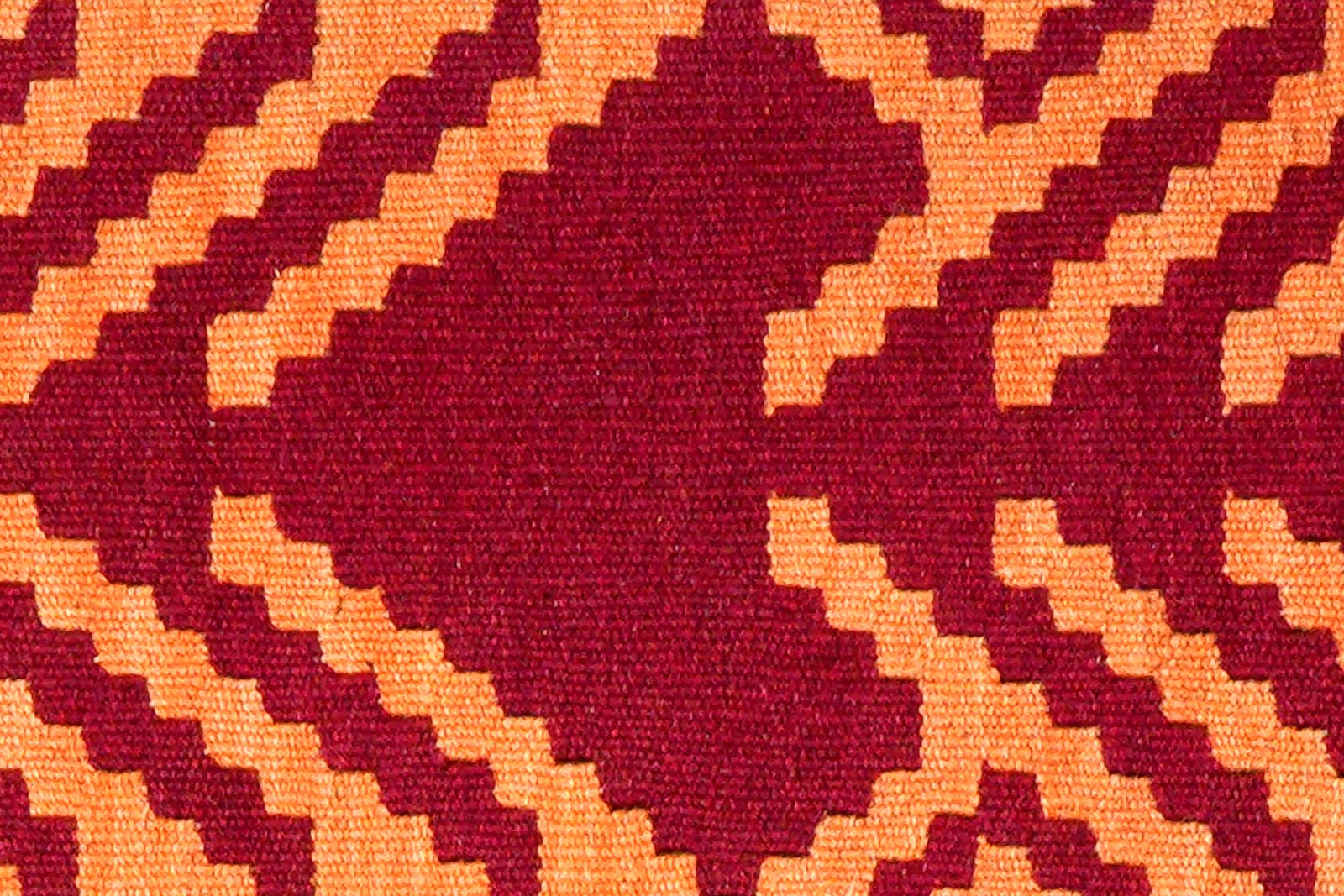 Kelim Gashgai — Handmade, 65x90 cm, Orange, 100% Virgin Wool | View 5