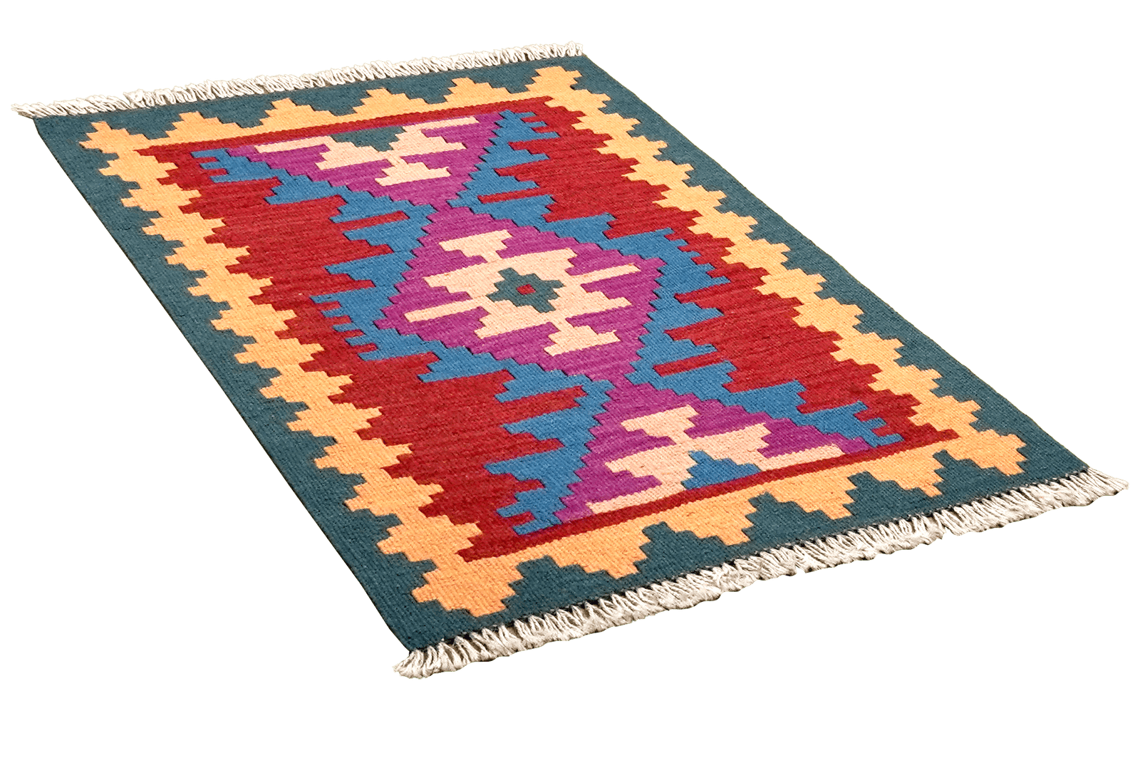 Kelim Gashgai — Handmade, 62x84 cm, Multicolor, 100% Virgin Wool | View 4